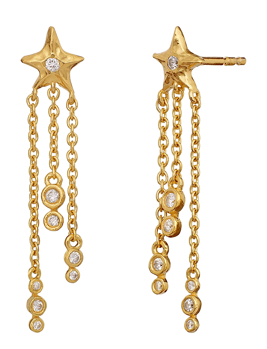 Maanesten - Clara Earrings - Øreringe med vedhæng - gold - 1