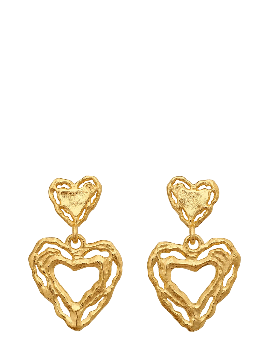 Maanesten - Martha Earrings - Øreringe med vedhæng - gold - 0