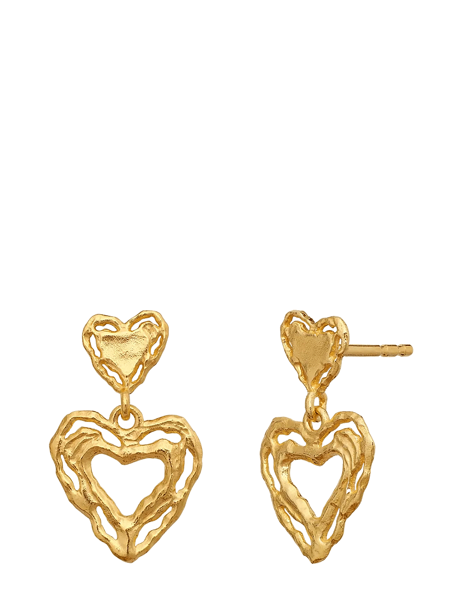Maanesten - Martha Earrings - Øreringe med vedhæng - gold - 2