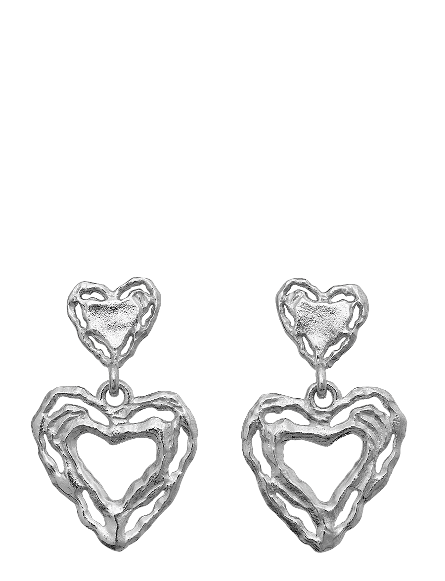 Maanesten - Martha Earrings - hängande örhängen - silver - 0