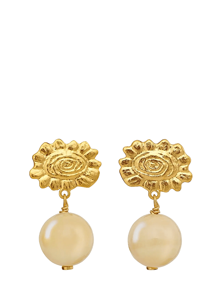 Maanesten - Viviane Earrings - Øreringe med vedhæng - gold - 1