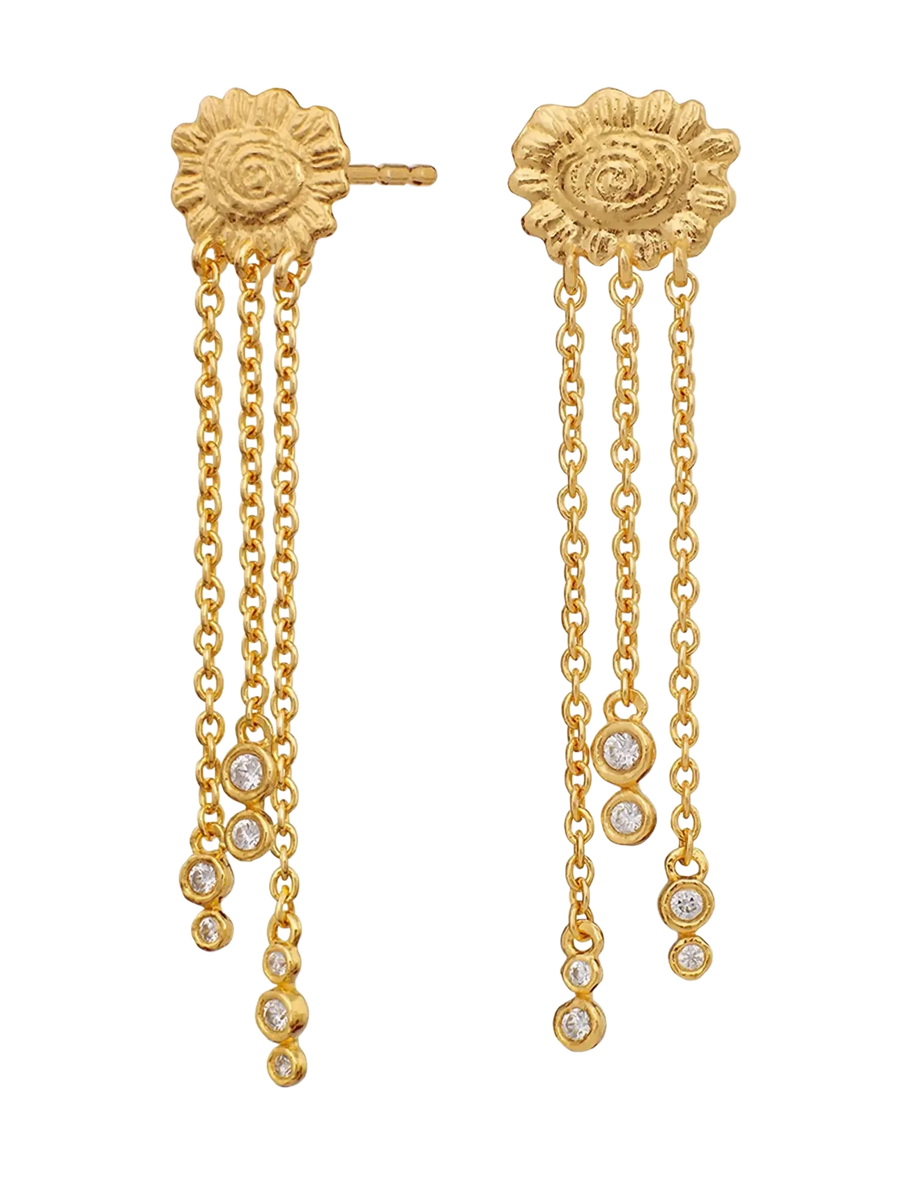 Maanesten - Funda Earrings - Øreringe med vedhæng - gold - 1