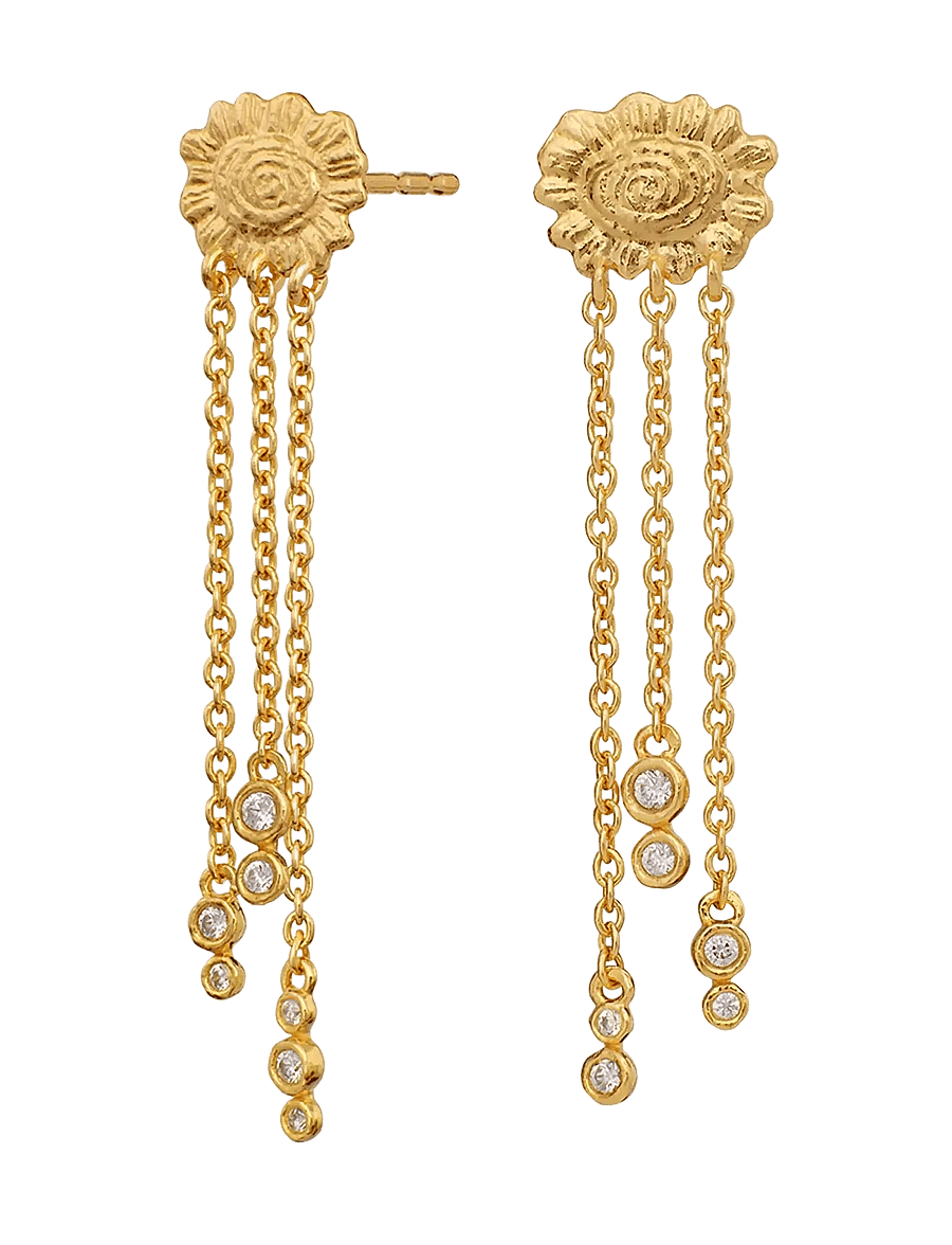 Maanesten - Funda Earrings - Øreringe med vedhæng - gold - 1
