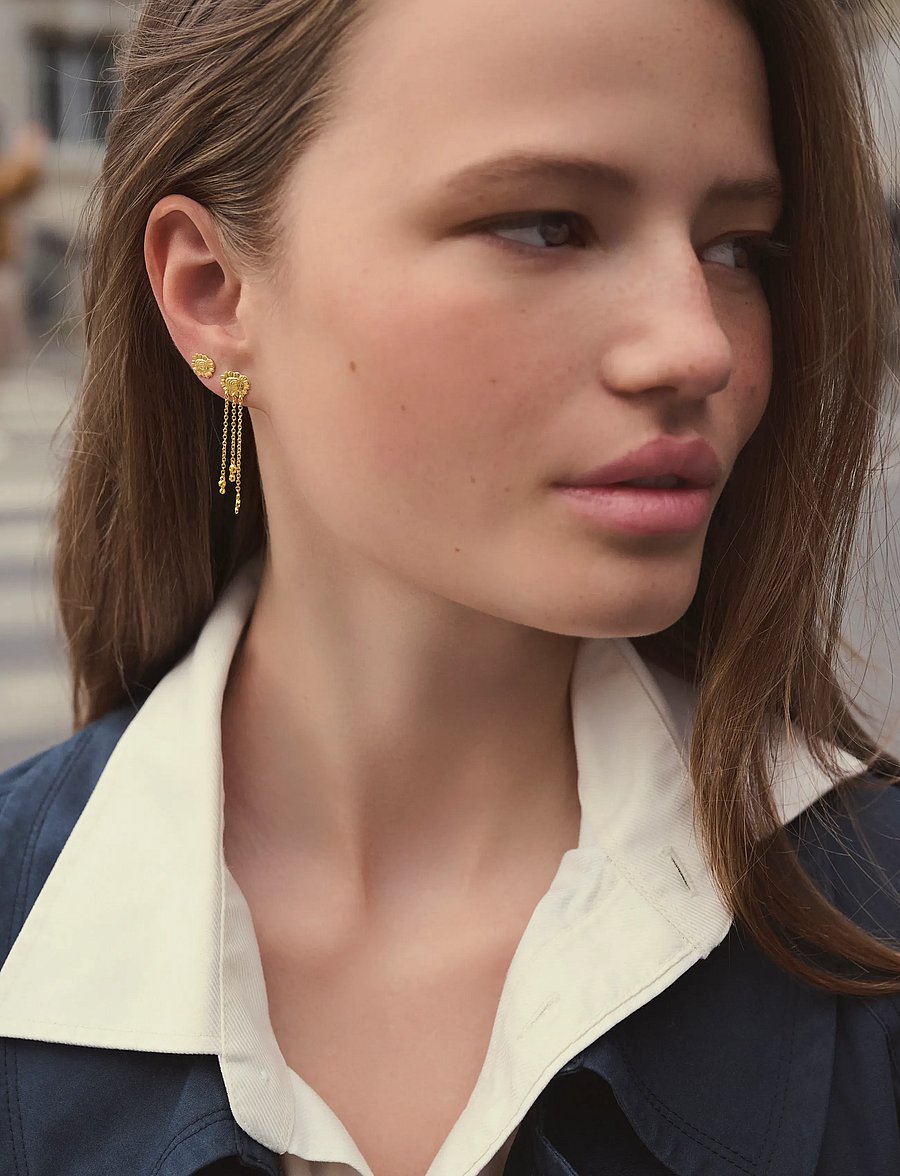 Maanesten - Funda Earrings - ohrhänger - gold - 0