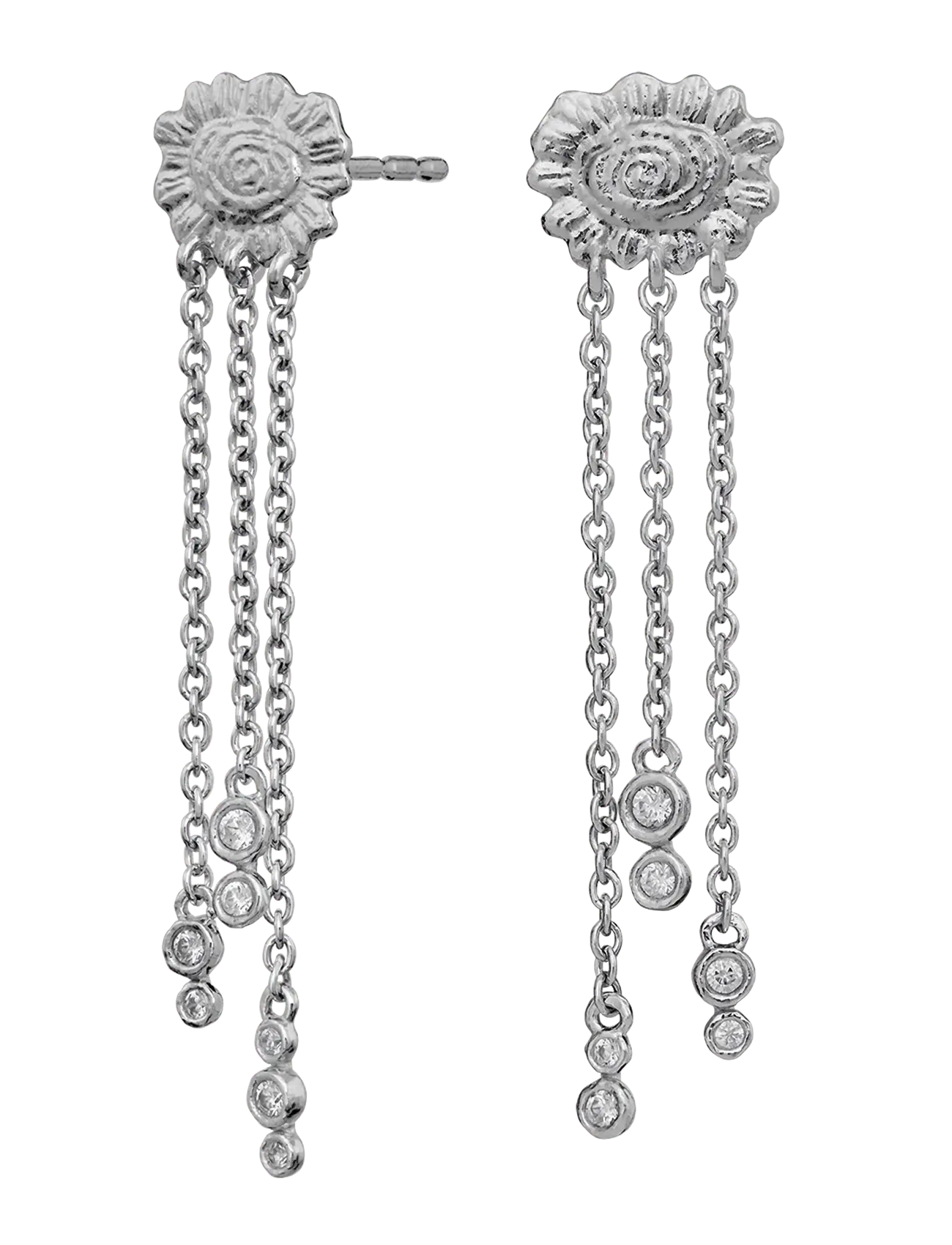 Maanesten - Funda Earrings - Øreringe med vedhæng - silver - 1