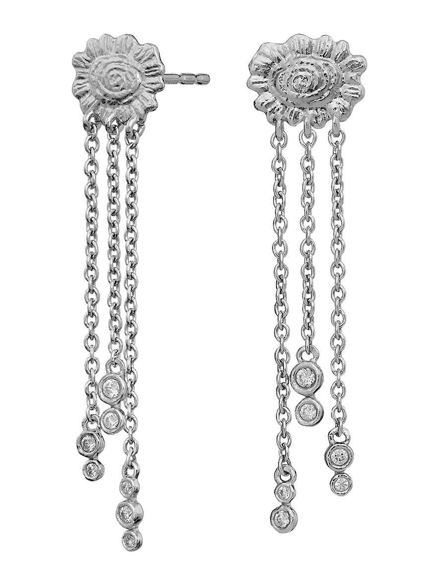 Maanesten - Funda Earrings - Øreringe med vedhæng - silver - 1