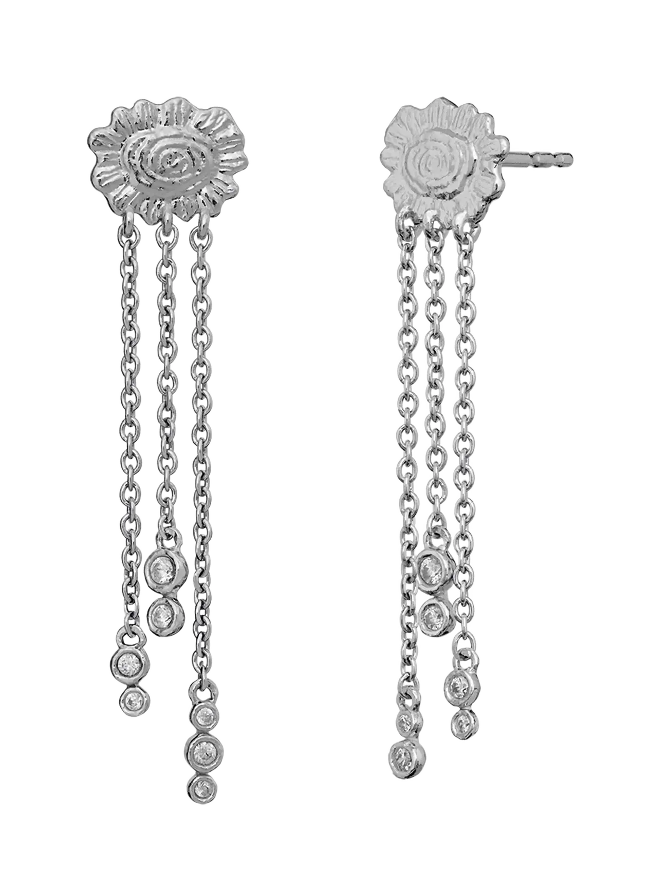 Maanesten - Funda Earrings - Øreringe med vedhæng - silver - 2