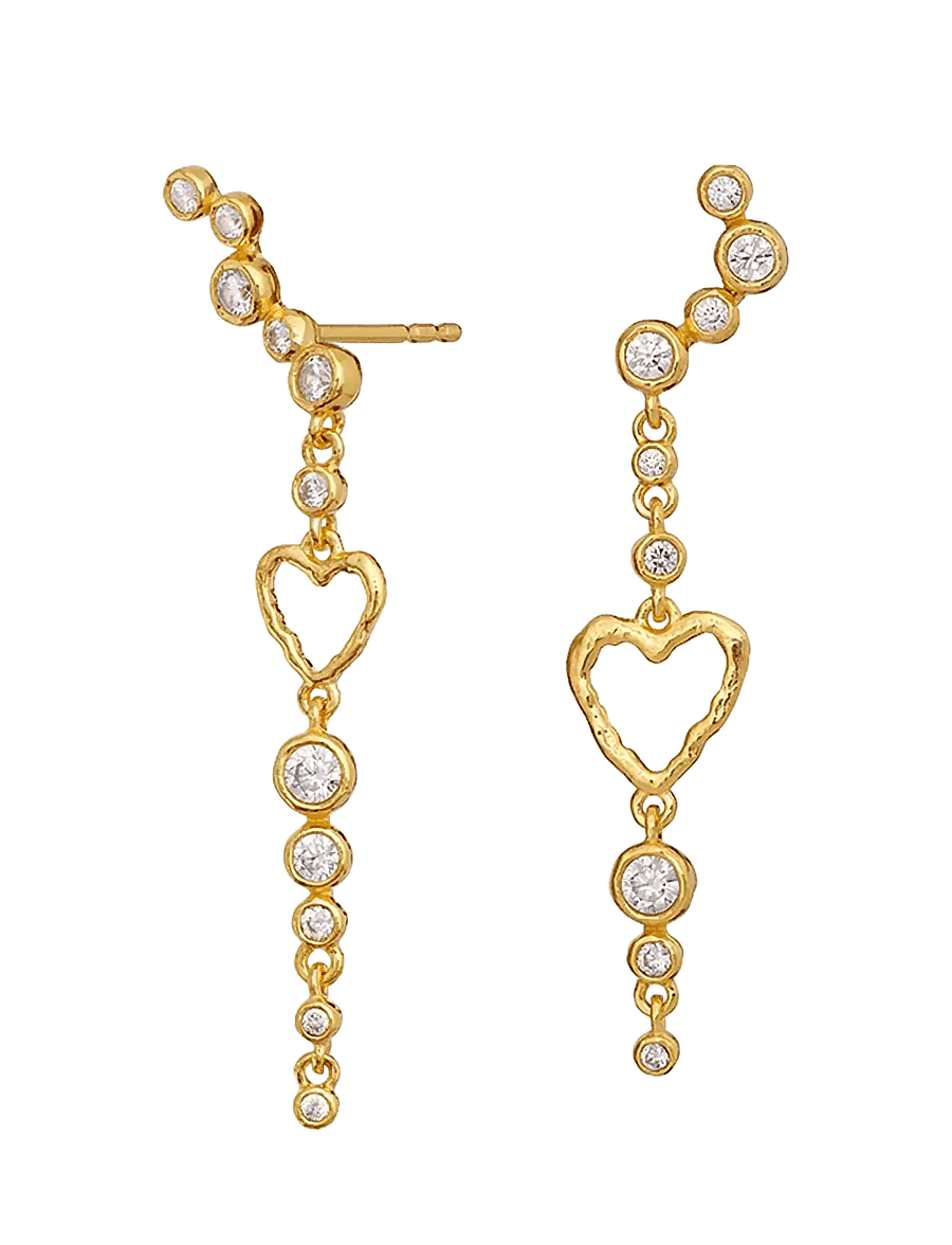 Maanesten - Ina Earrings - Øreringe med vedhæng - gold - 2
