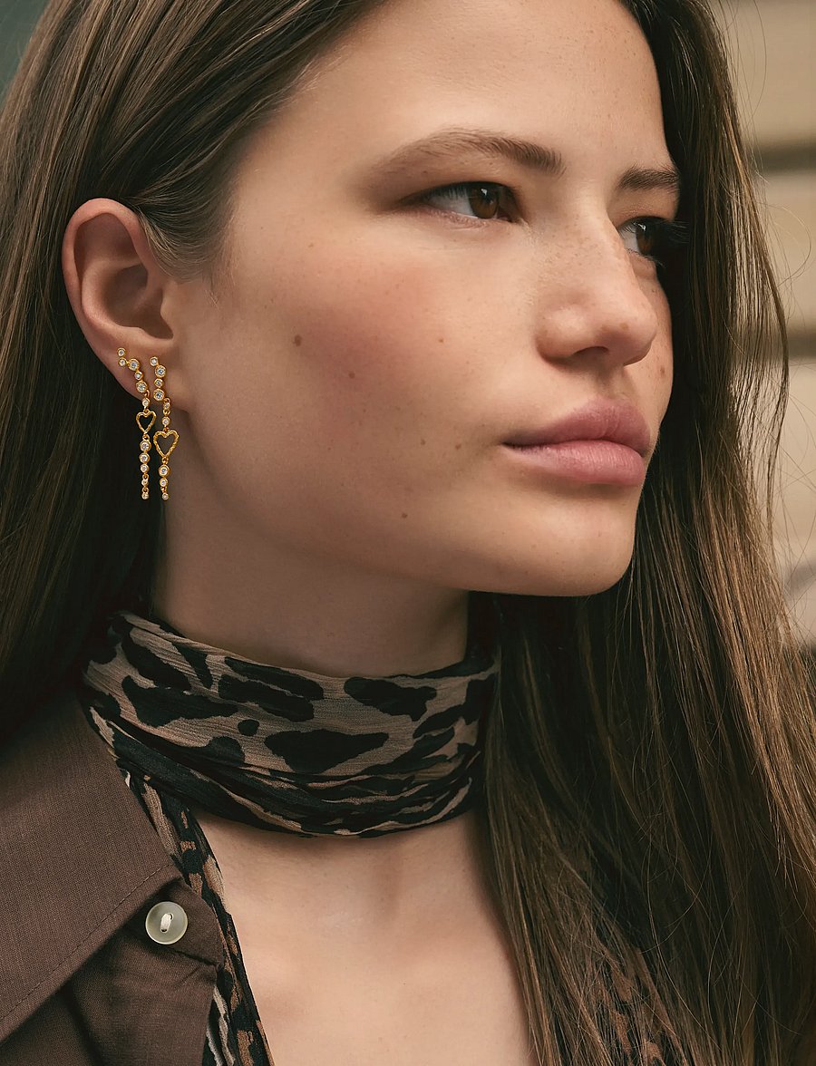 Maanesten - Ina Earrings - ohrhänger - gold - 4