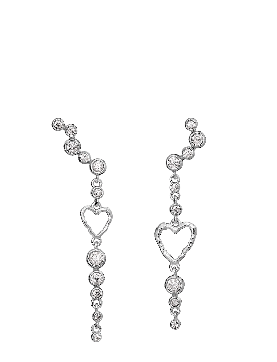 Maanesten - Ina Earrings - Øreringe med vedhæng - silver - 0