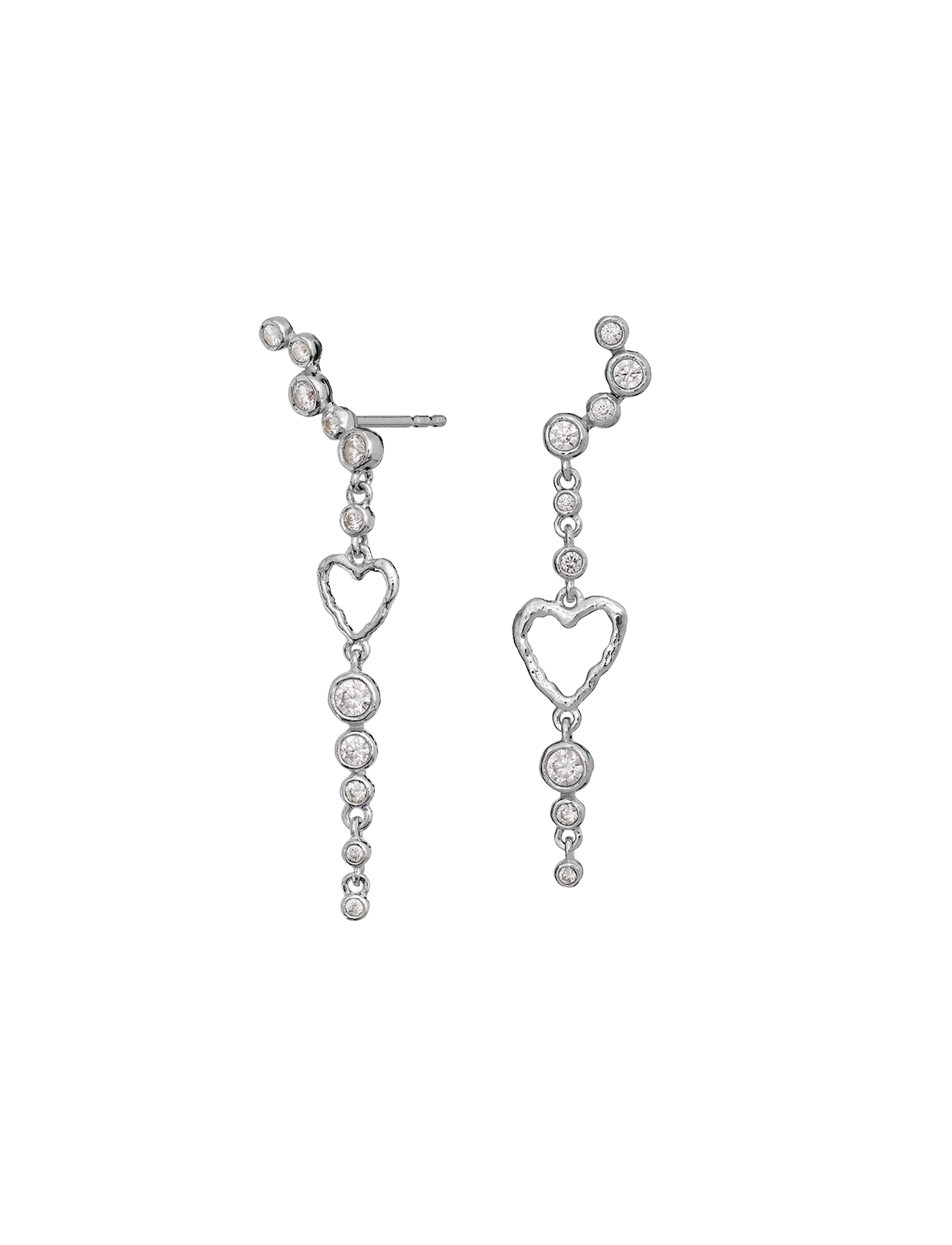 Maanesten - Ina Earrings - Øreringe med vedhæng - silver - 1