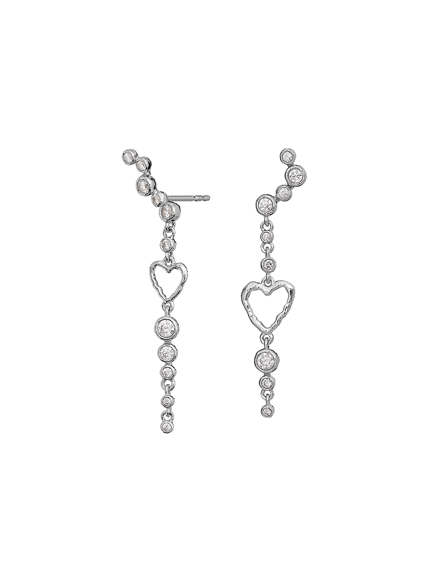 Maanesten - Ina Earrings - Øreringe med vedhæng - silver - 1