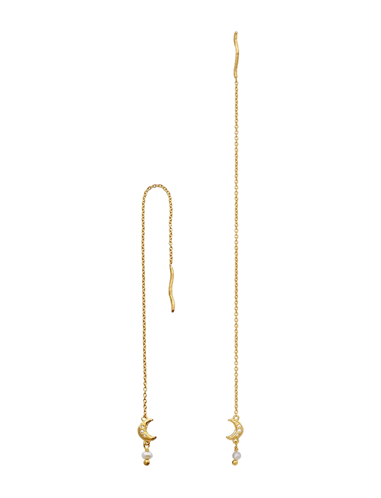 Maanesten - Yami Earrings - perleøreringe - gold - 1