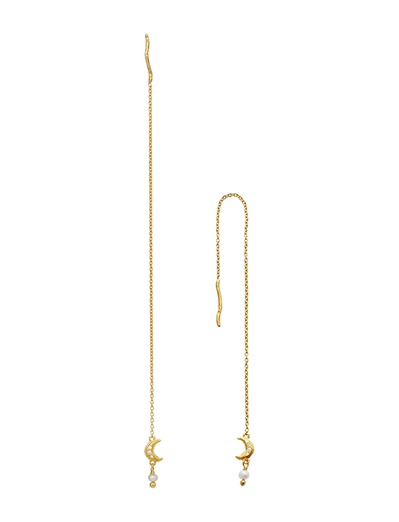 Maanesten - Yami Earrings - perleøreringe - gold - 2