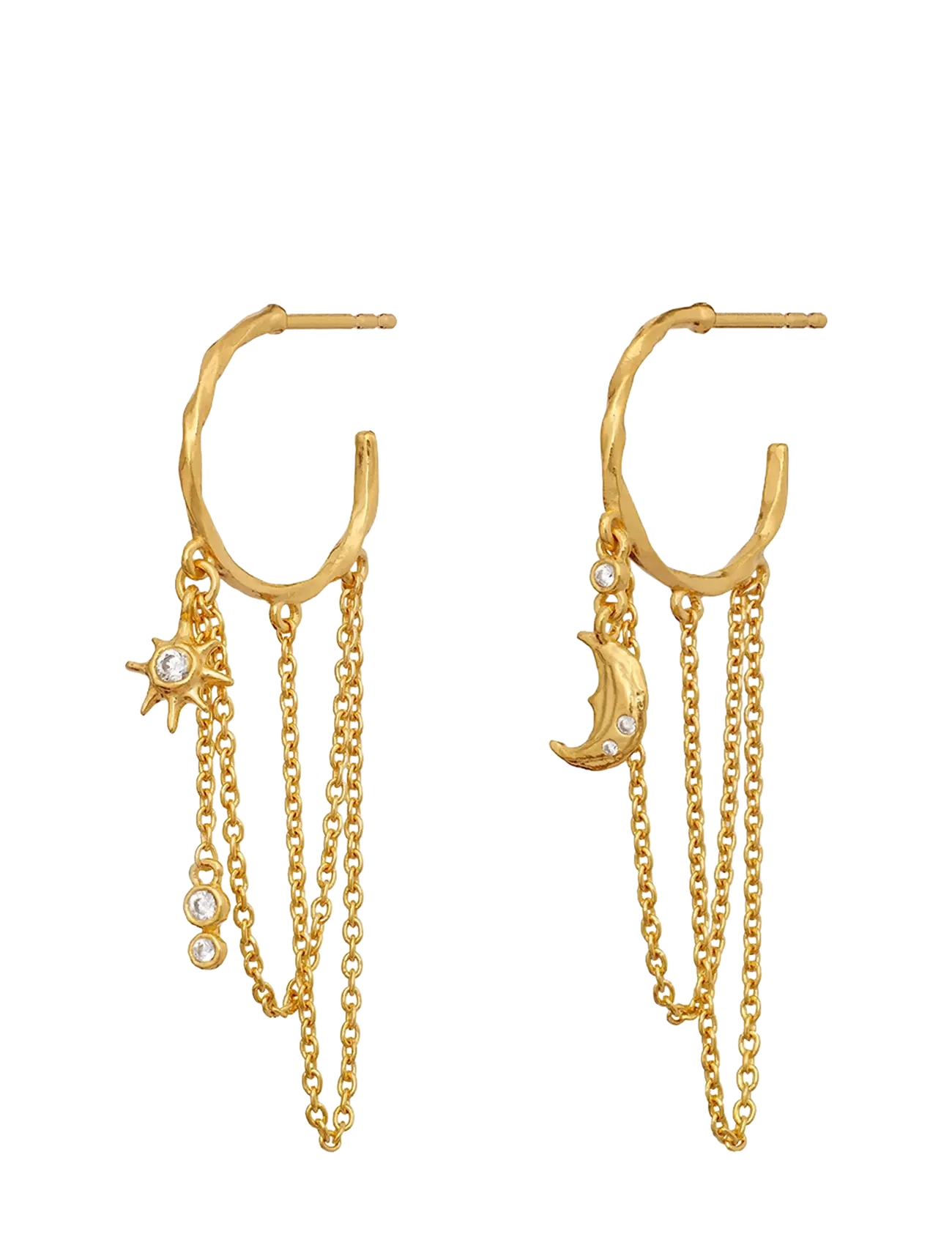 Maanesten - Bjork Earrings - hoops - gold - 2