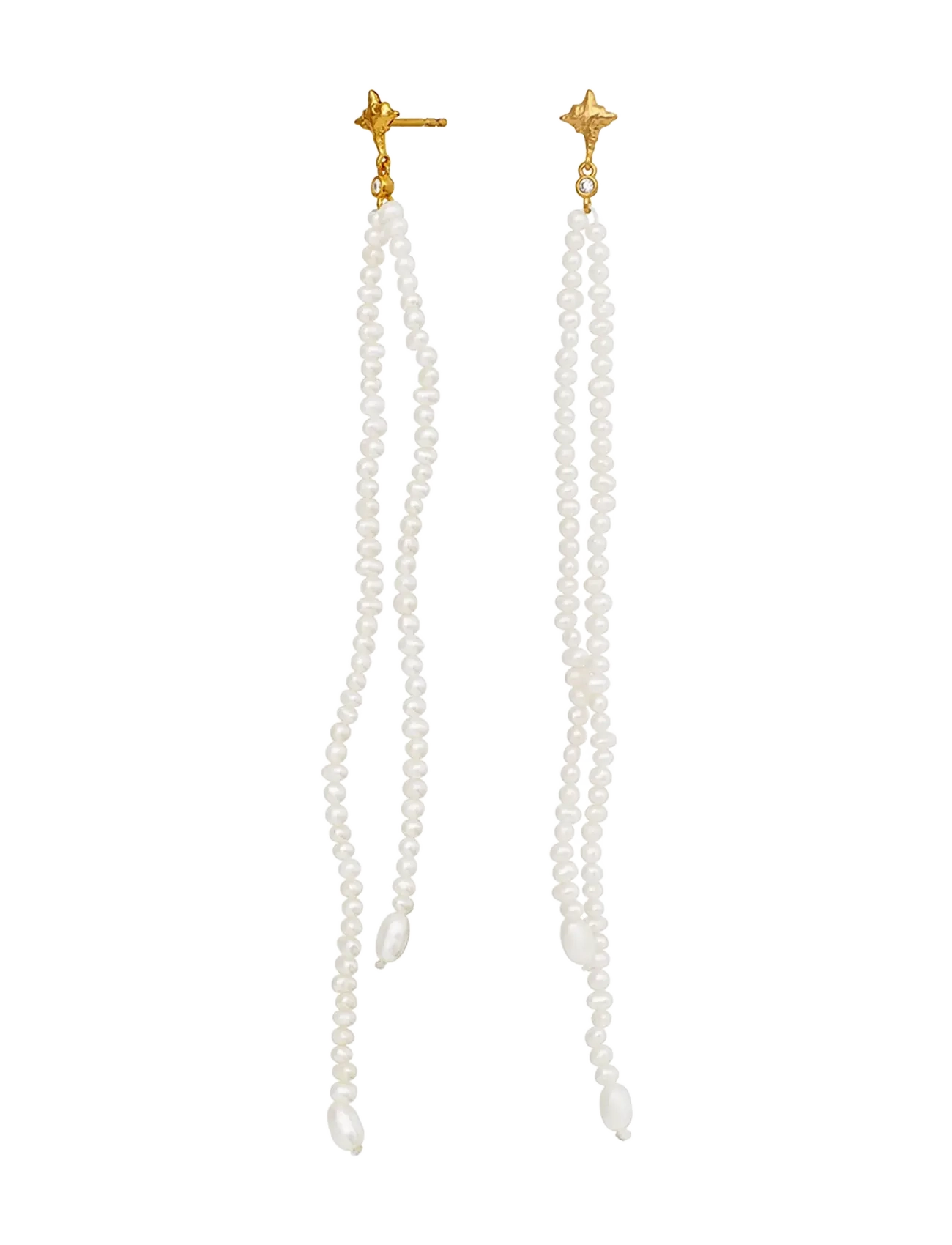 Maanesten - Faye Earrings - Øreringe med vedhæng - gold - 2