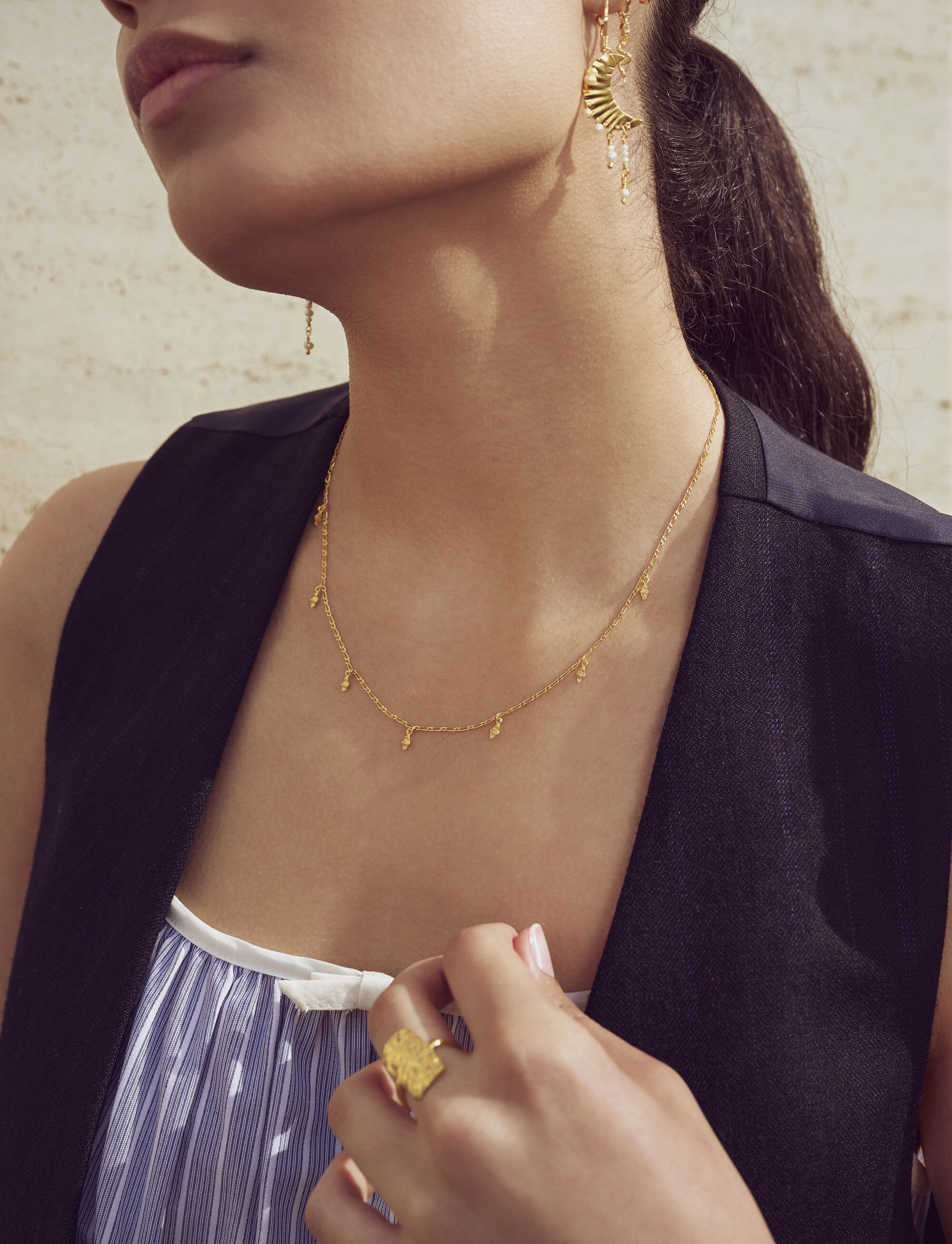 Maanesten Una Necklace, One Size, Necklaces, Gold - Chain Frauen