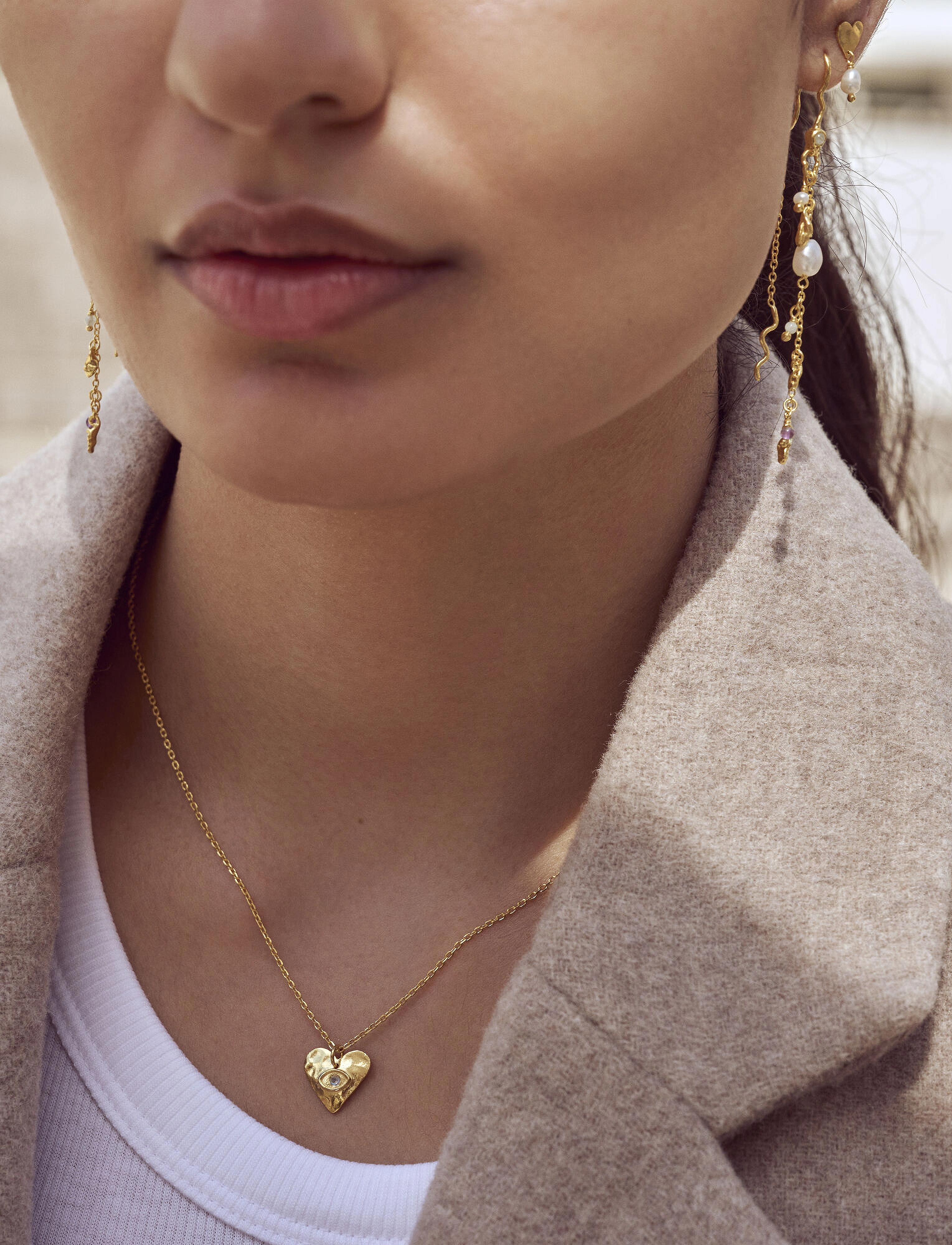 Maanesten Cassandra Necklace, One Size, Necklaces, Gold - Dainty Frauen