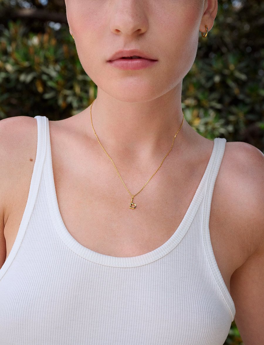 Maanesten - Alphabet - pendant necklaces - b - 0