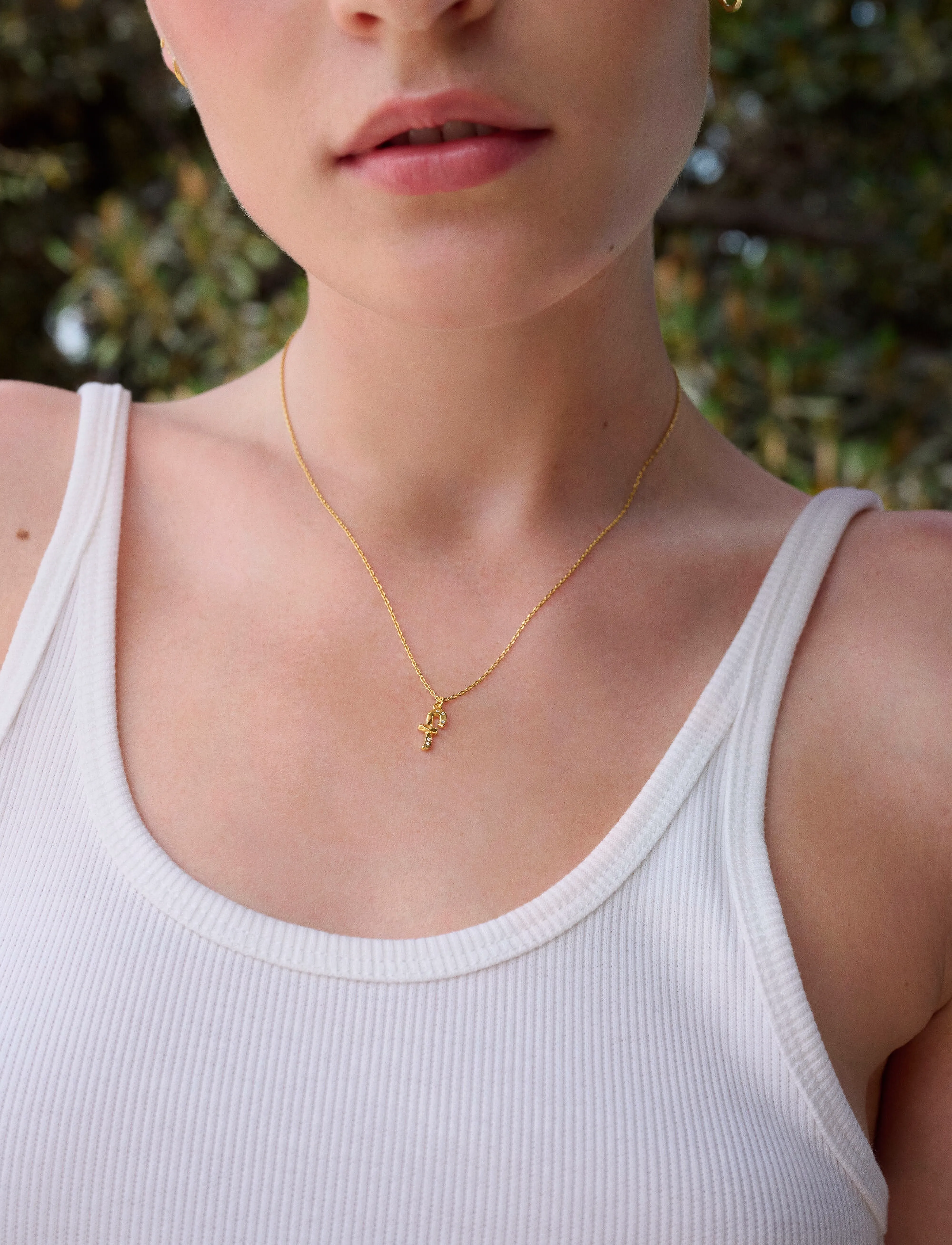 Maanesten Alphabet, One Size, Necklaces, Gold - Dainty Frauen