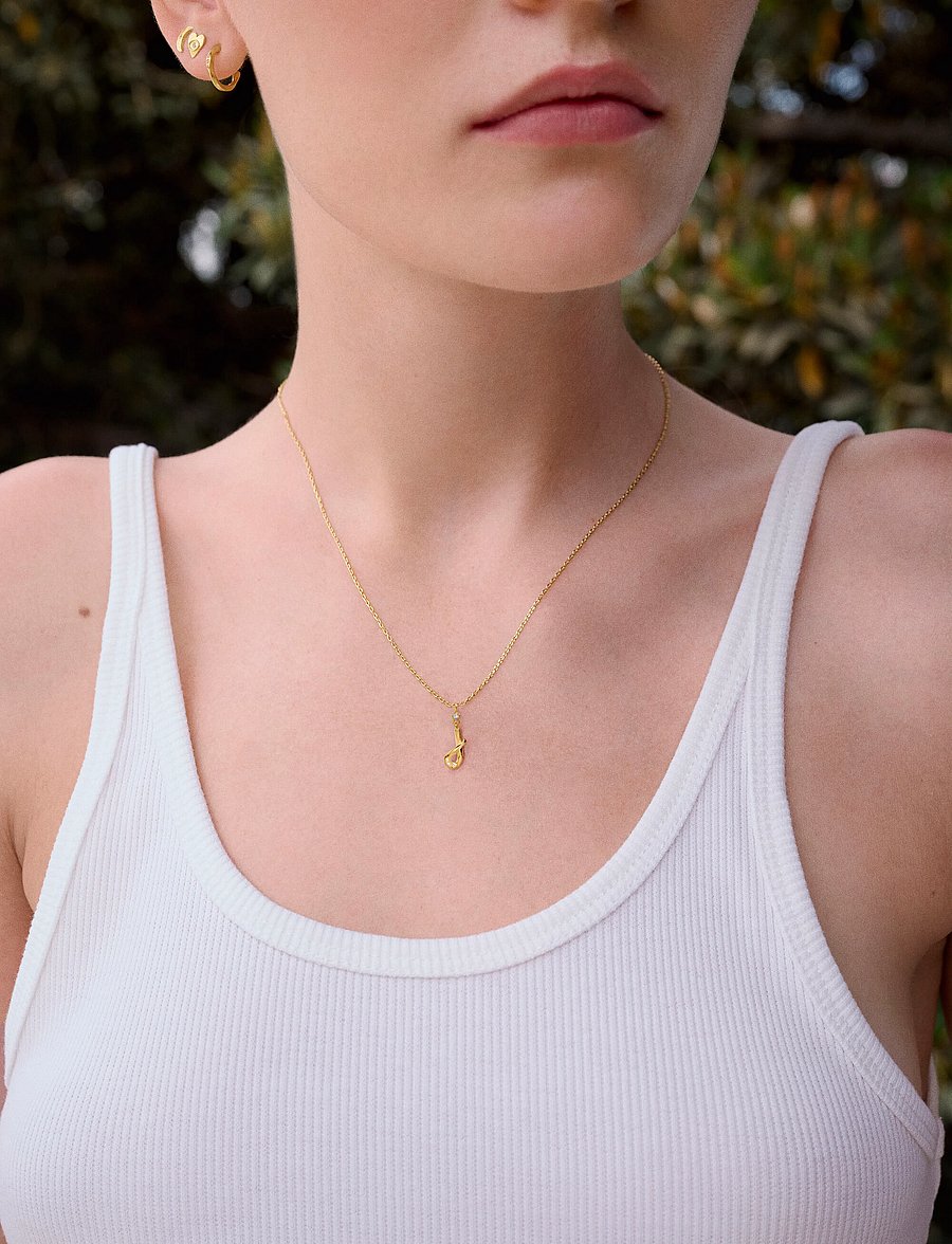 Maanesten - Alphabet - pendant necklaces - j - 0