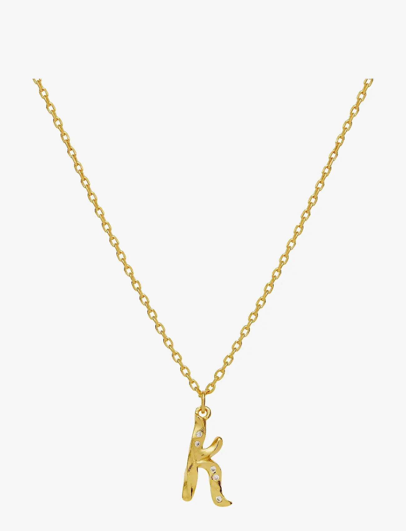 Maanesten - Alphabet - pendant necklaces - k - 1