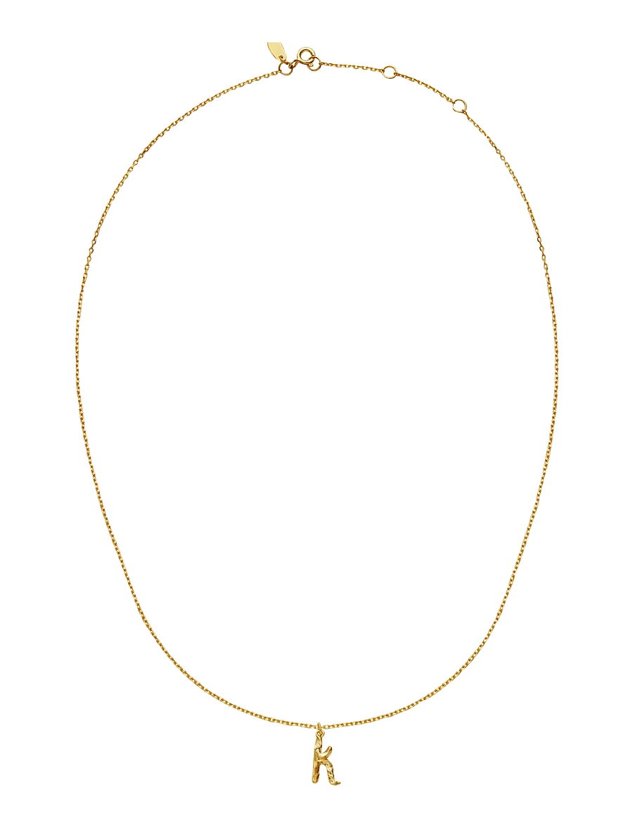 Maanesten - Alphabet - halsband med hänge - k - 2