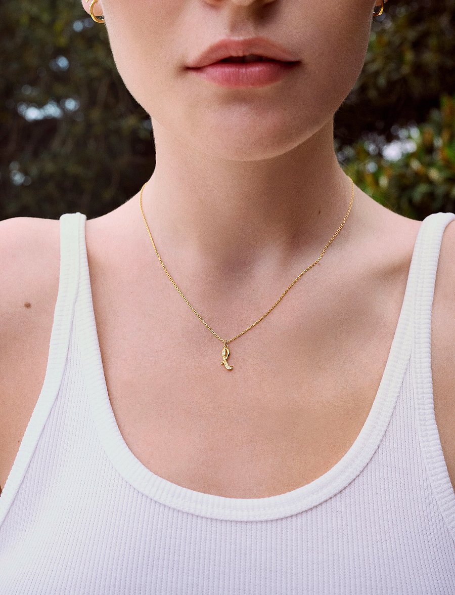 Maanesten - Alphabet - pendant necklaces - l - 0