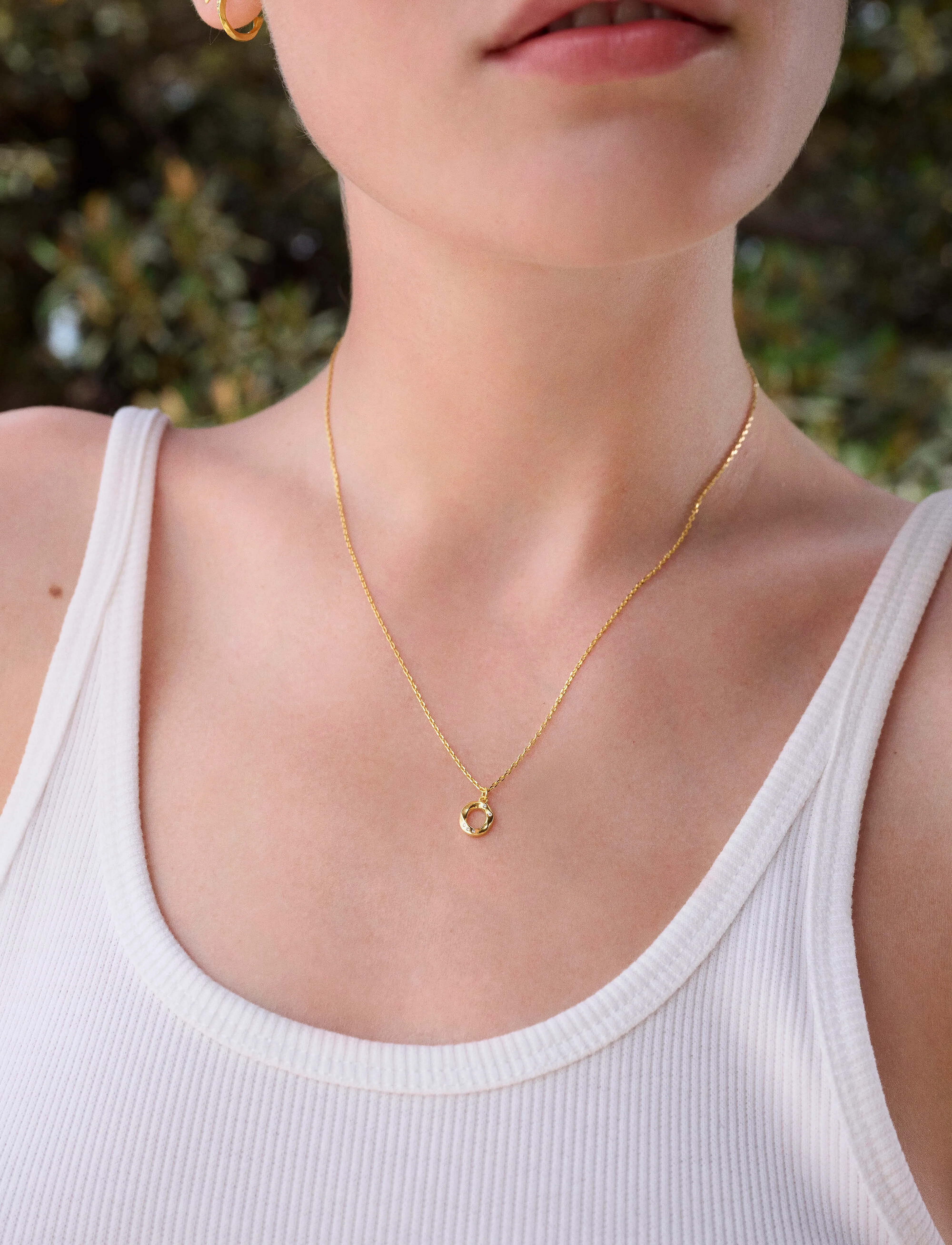 Maanesten Alphabet, One Size, Necklaces, Gold - Dainty Frauen