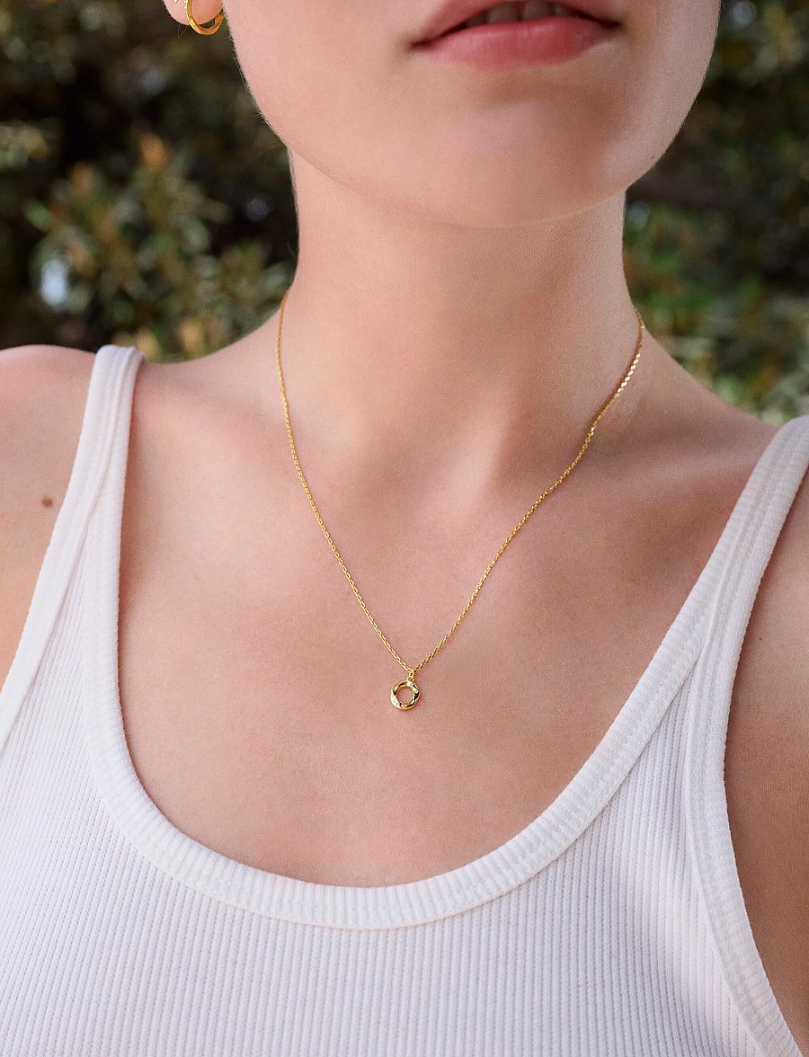 Maanesten - Alphabet - pendant necklaces - o - 0