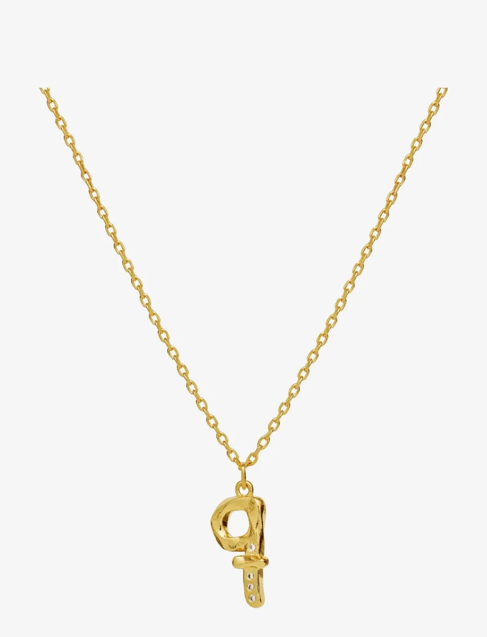 Maanesten - Alphabet - halsband med hänge - q - 1
