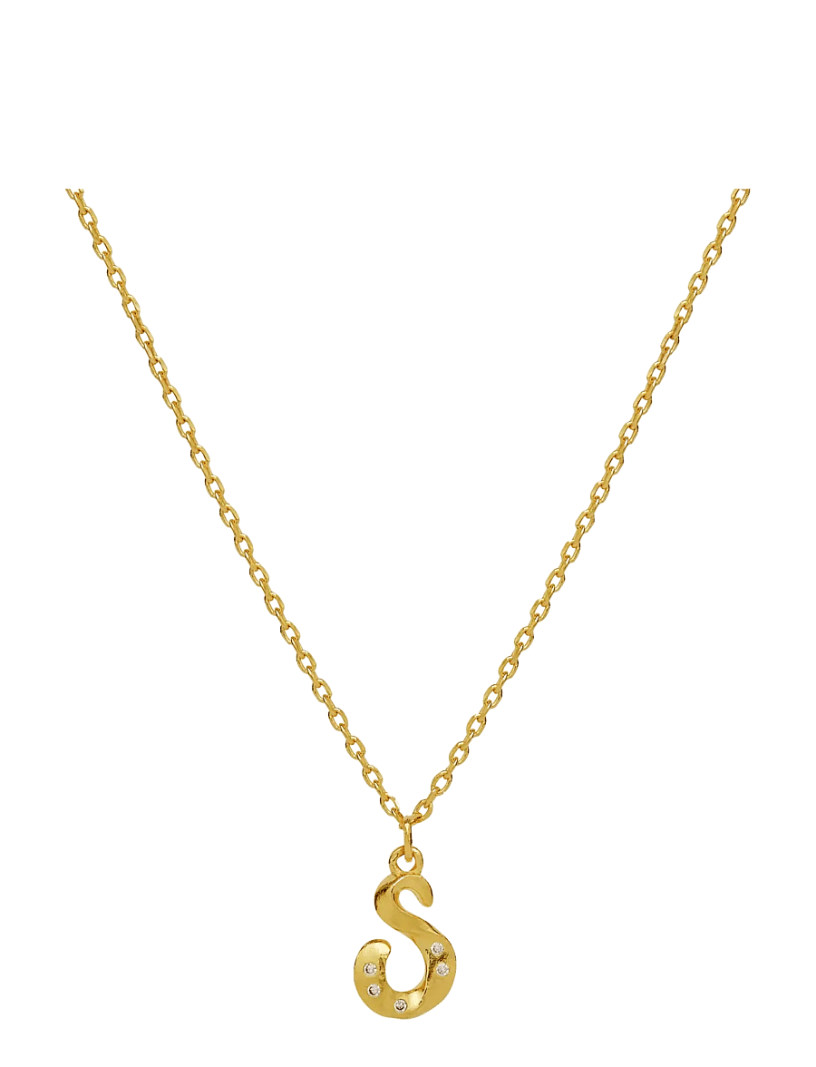 Maanesten - Alphabet - halsband med hänge - s - 1