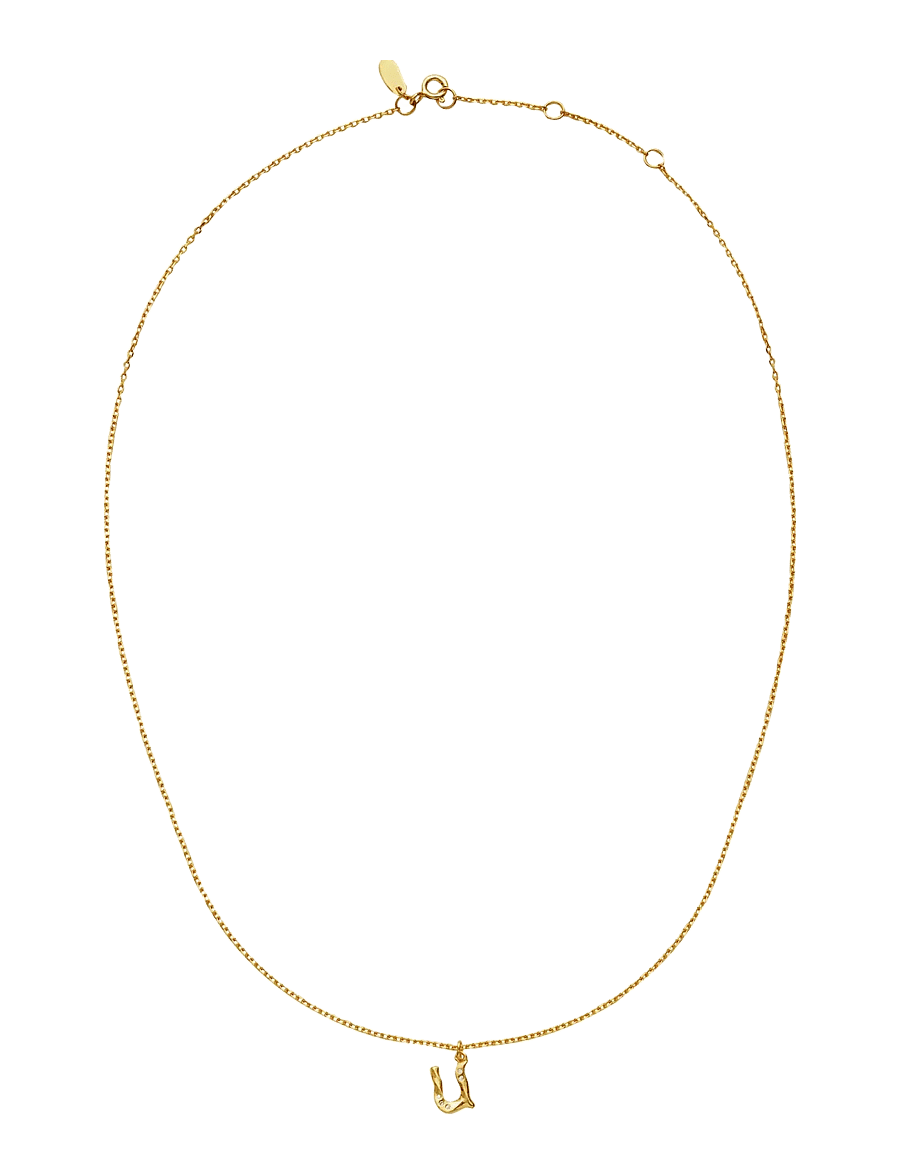 Maanesten - Alphabet - halsband med hänge - u - 2