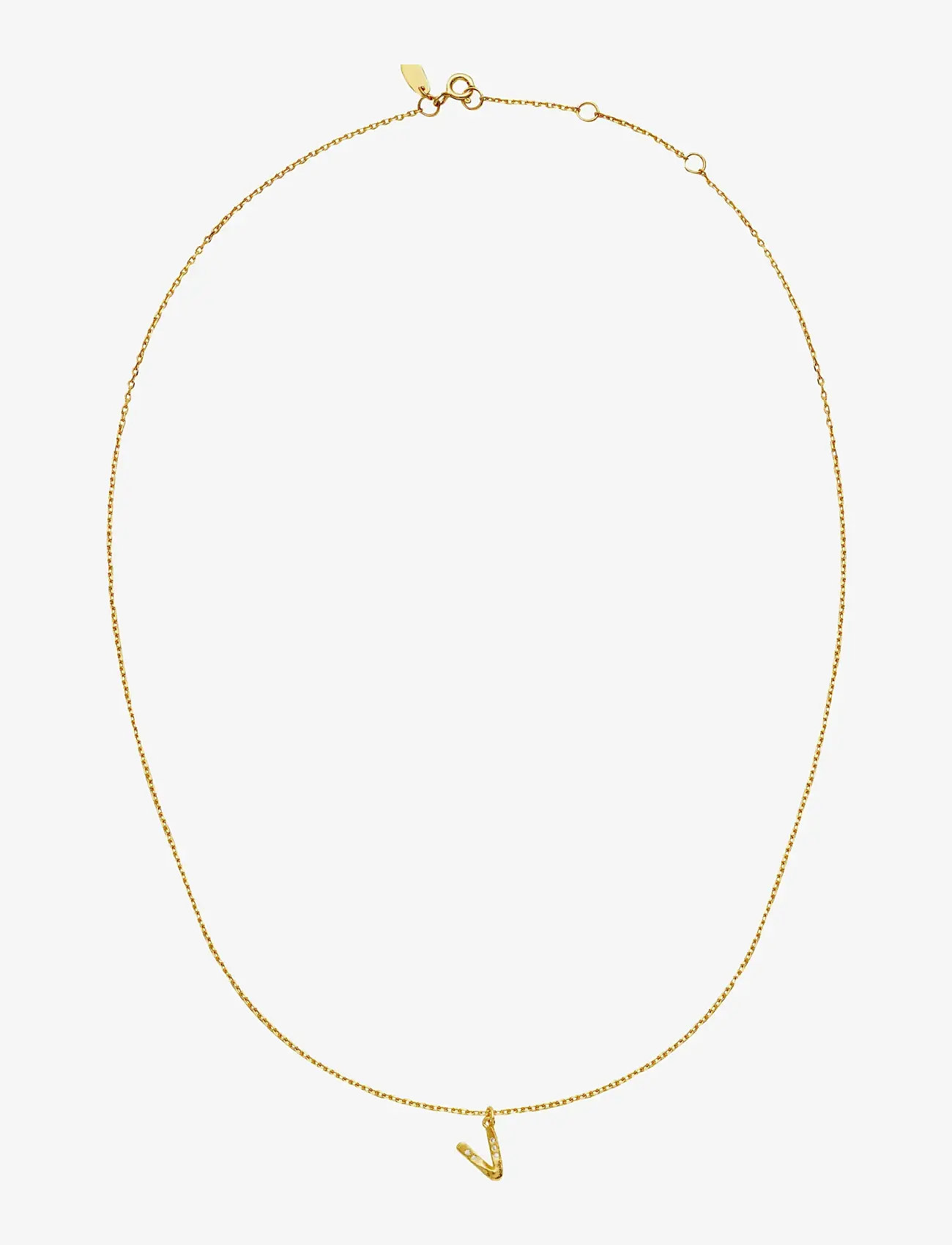 Maanesten - Alphabet - pendant necklaces - v - 2