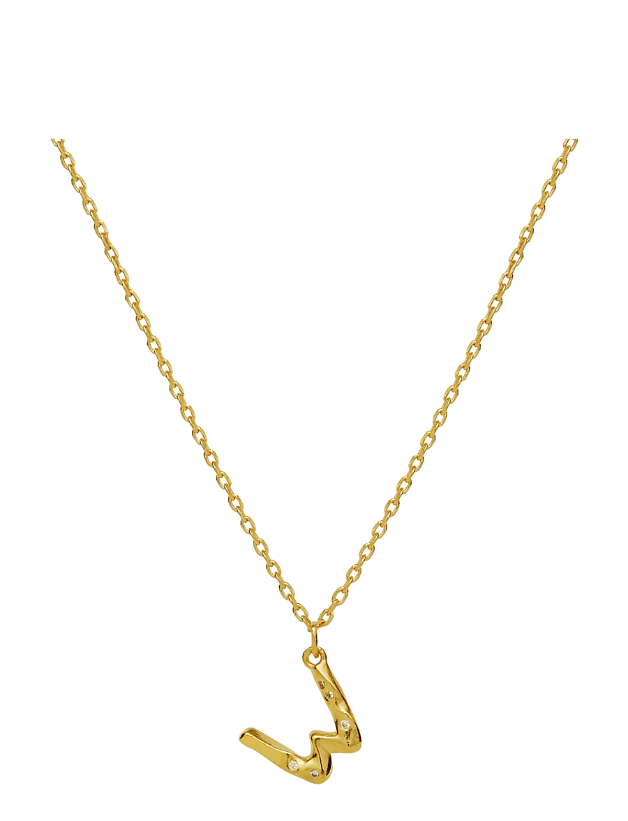 Maanesten - Alphabet - halsband med hänge - w - 1