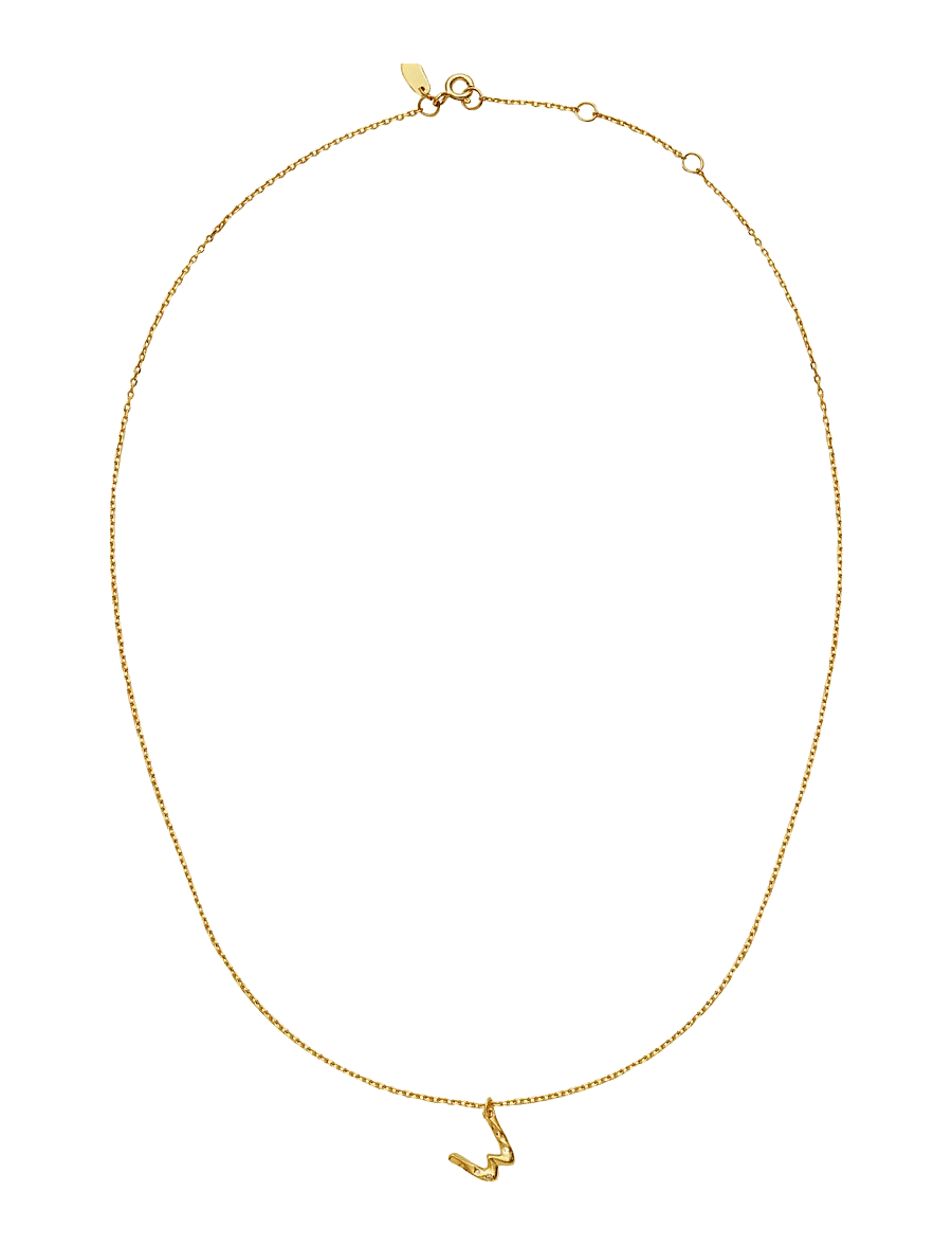 Maanesten - Alphabet - halsband med hänge - w - 2