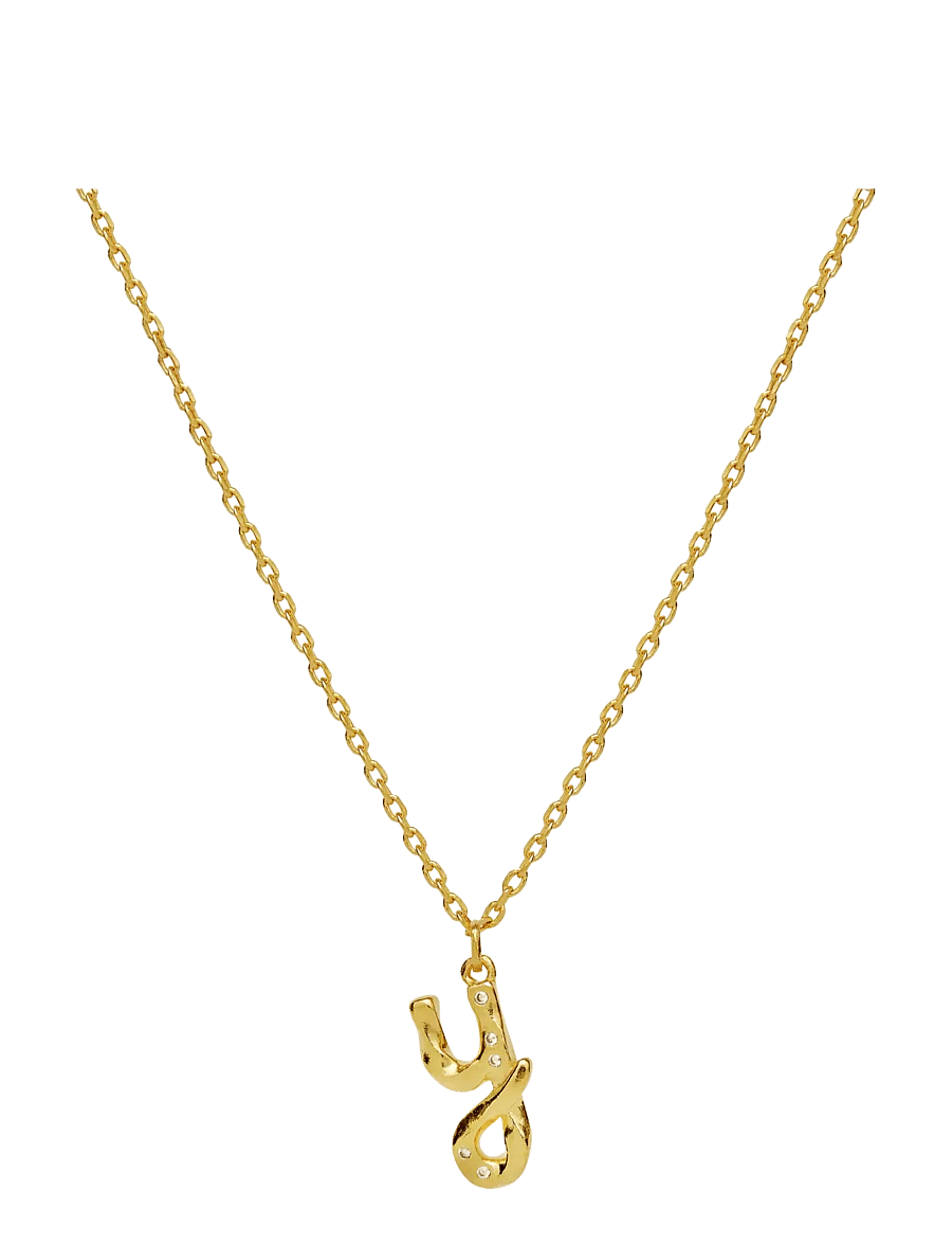 Maanesten - Alphabet - halsband med hänge - y - 1