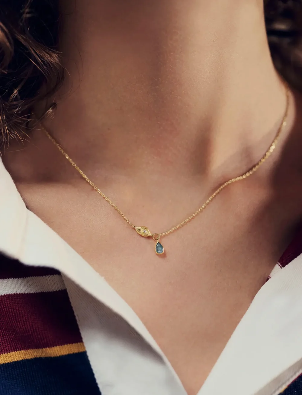 Maanesten - Babett Necklace - ketten mit anhänger - gold - 0