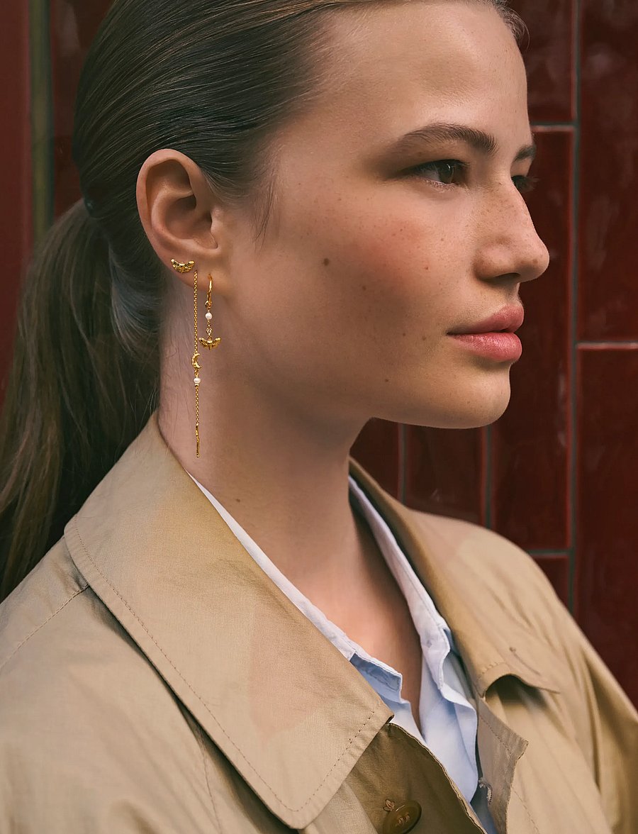 Maanesten - Celine Necklace - kedjehalsband - gold - 0