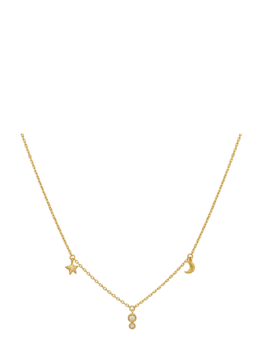 Maanesten - Emily Necklace - halskæder med vedhæng - gold - 0