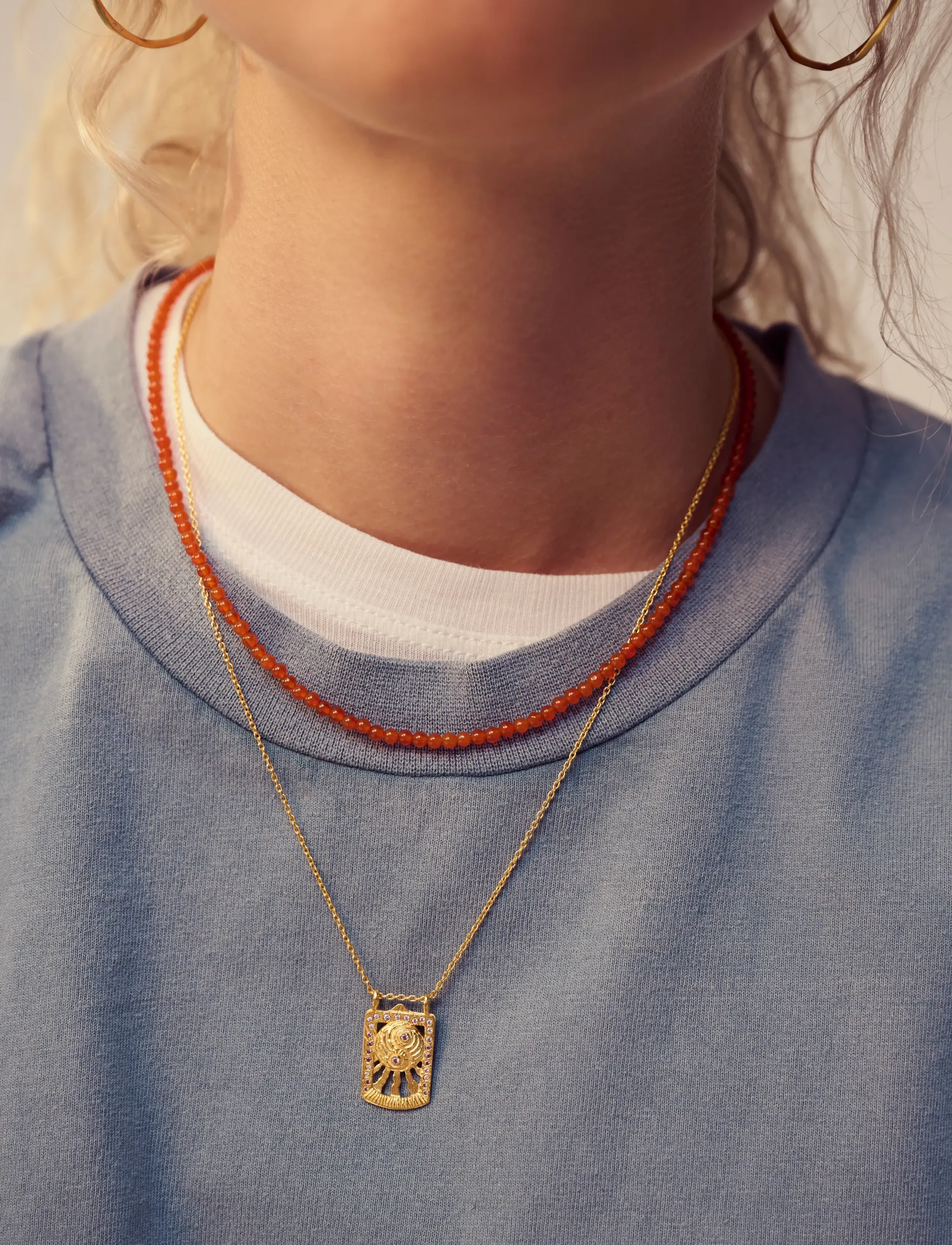 Maanesten Solace Necklace, One Size, Necklaces, Gold - Statement Frauen