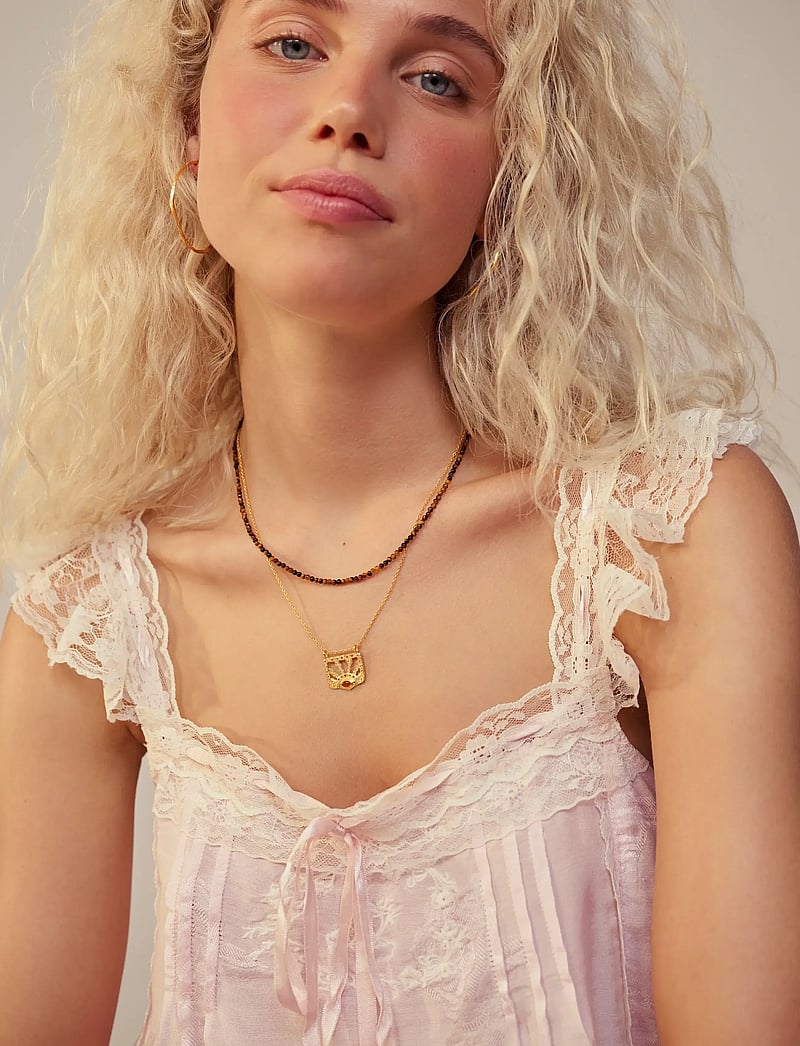 Maanesten - Valeria Necklace - ketten mit anhänger - gold - 0