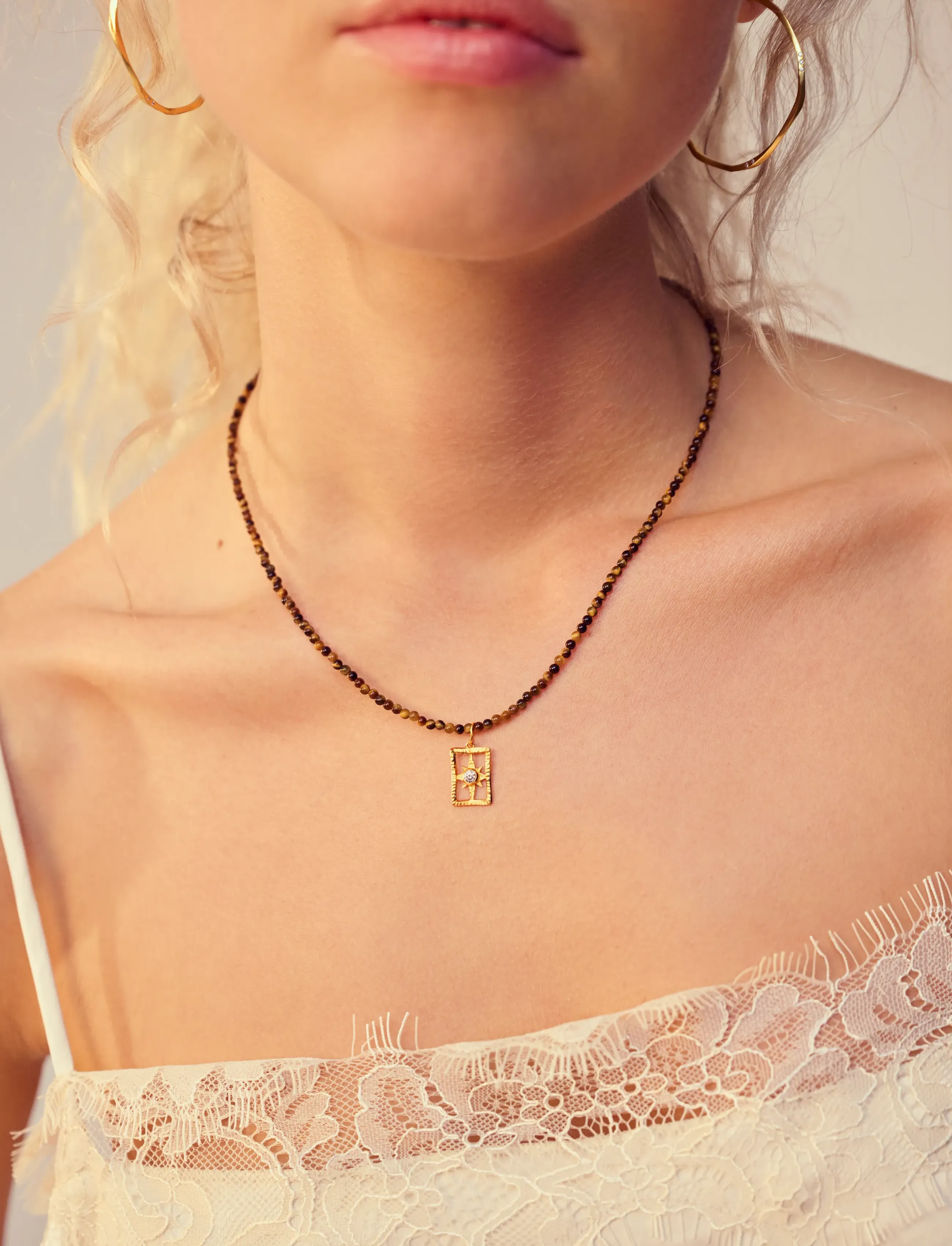 Maanesten - Valeria Necklace - kaklarotas ar kulonu - gold - 4