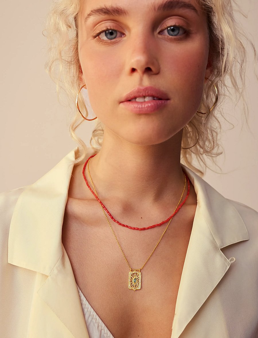 Maanesten - Koralina Necklace - kaelakeed - gold - 0