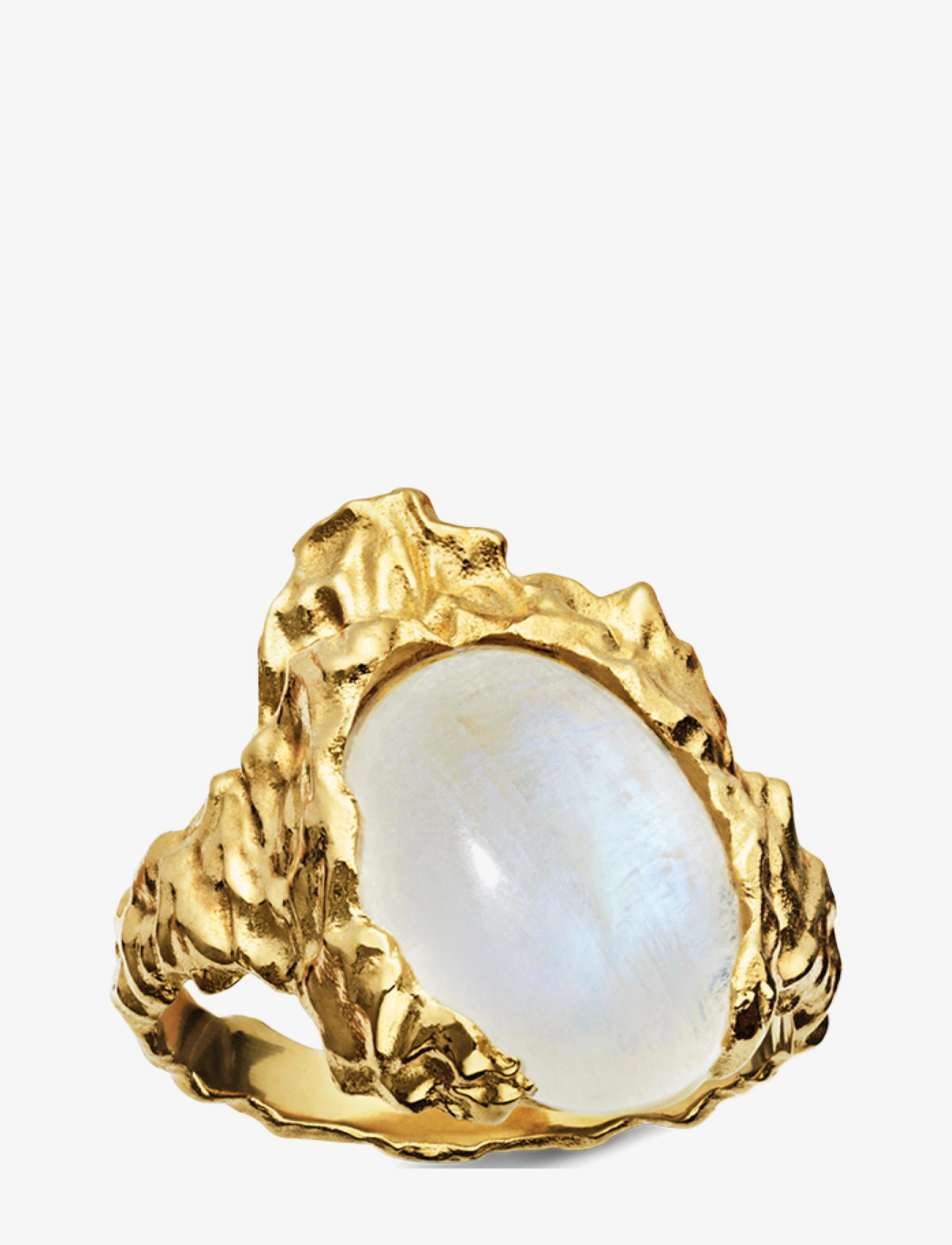 Maanesten Goddess Ring Moonstone - Basics - GOLD / gold