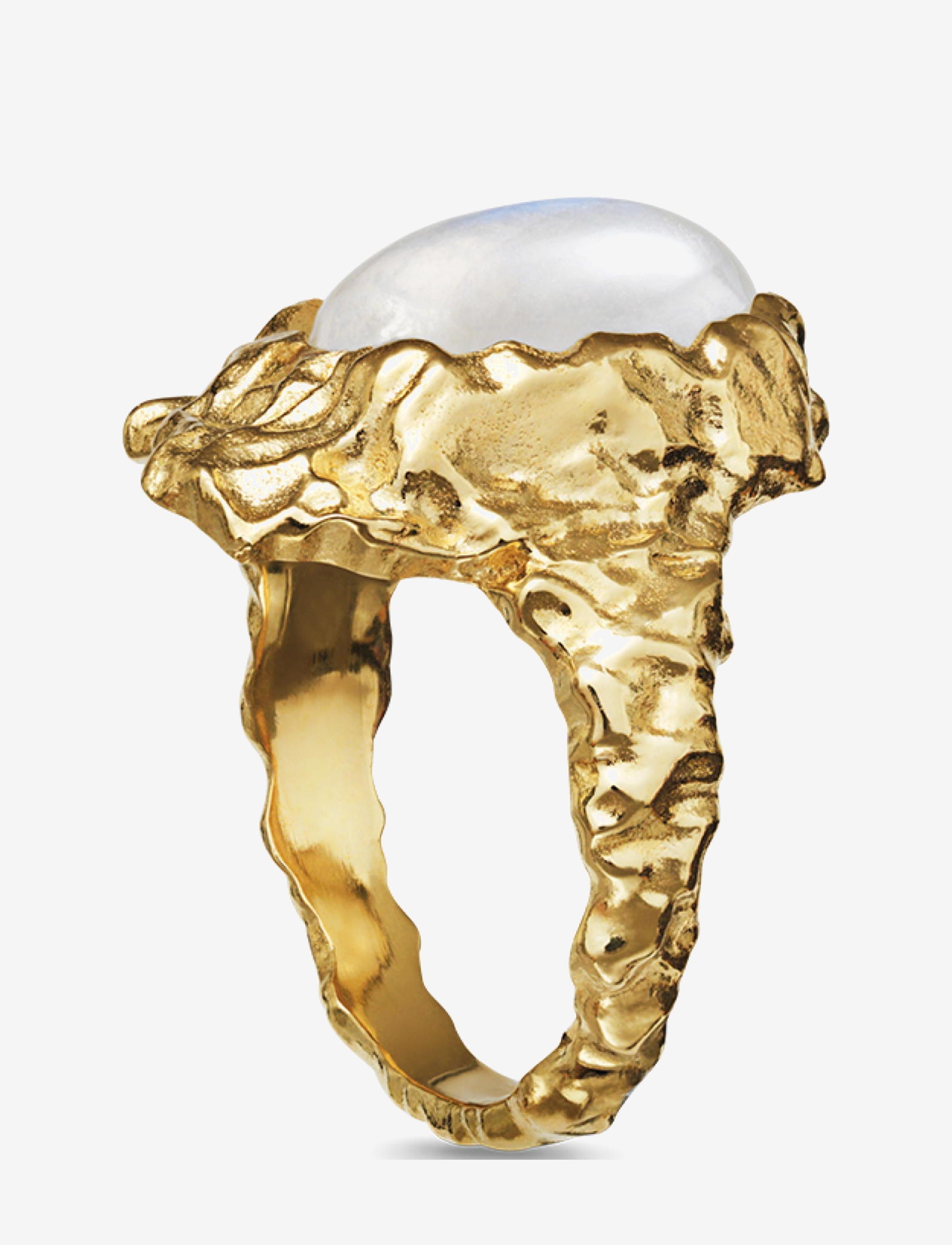 Maanesten - Goddess Ring Moonstone - hringir - gold - 2