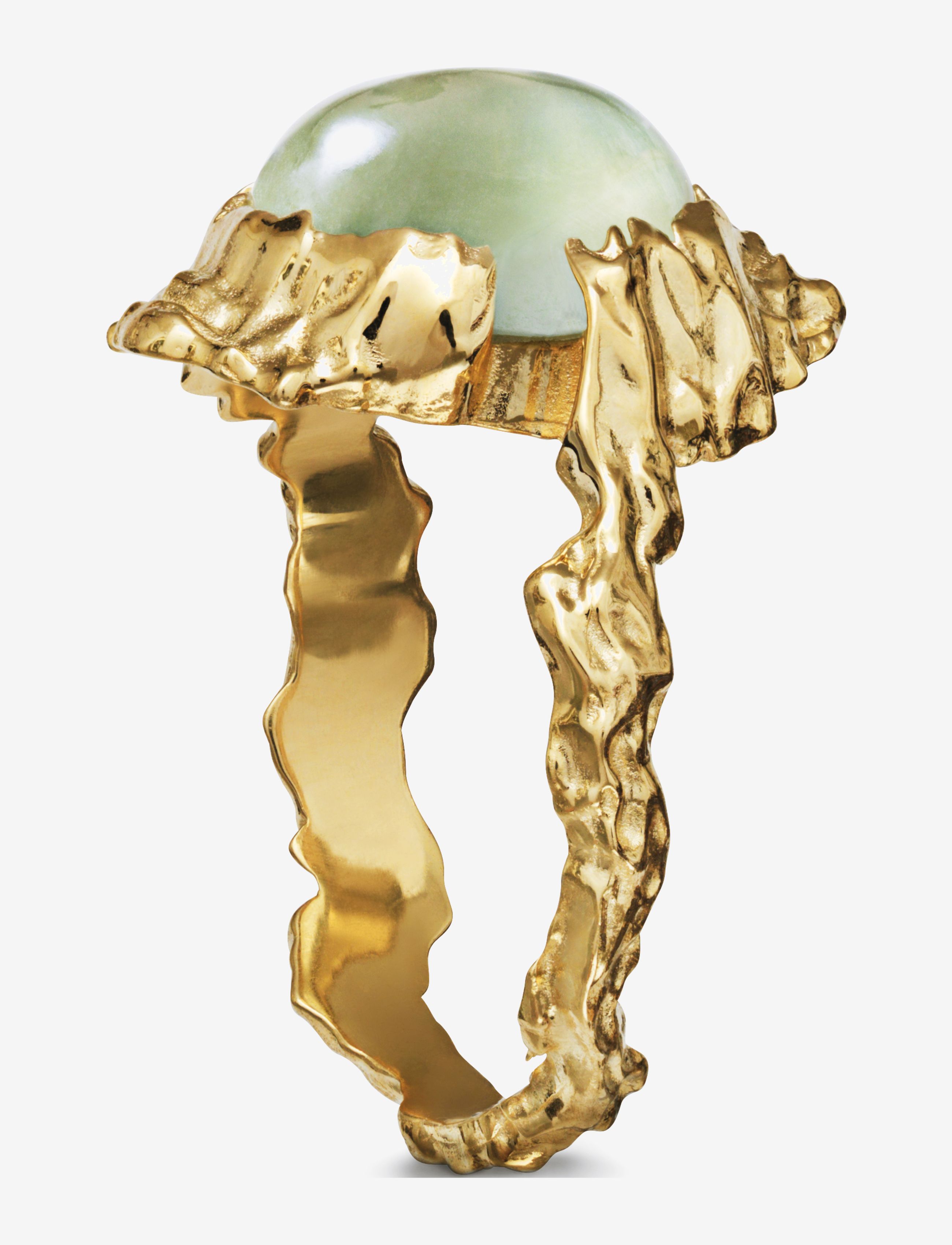 Maanesten - Goddess Ring Prehnit - guld - 2