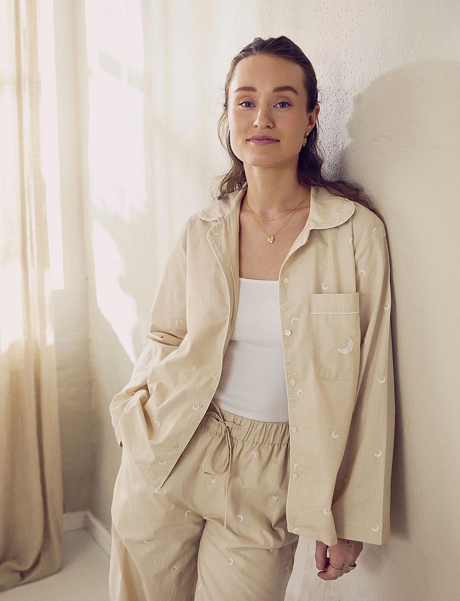 Maanesten - Moe Shirt - topid - light sand - 0