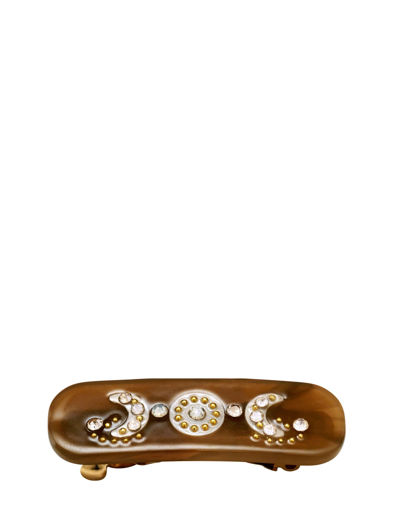 Maanesten - Moonphase Hairclip, Mocha - mocha - 1