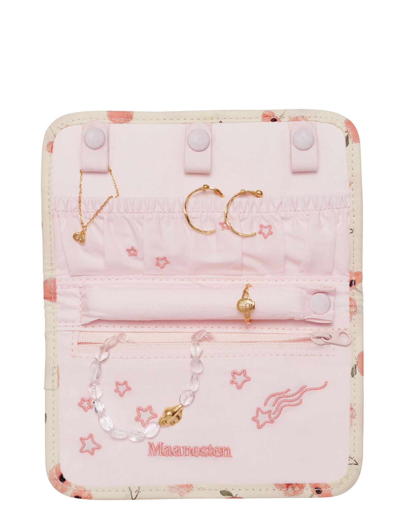 Maanesten - Jewelry Clutch Roses and Shells - roses and shells - 2